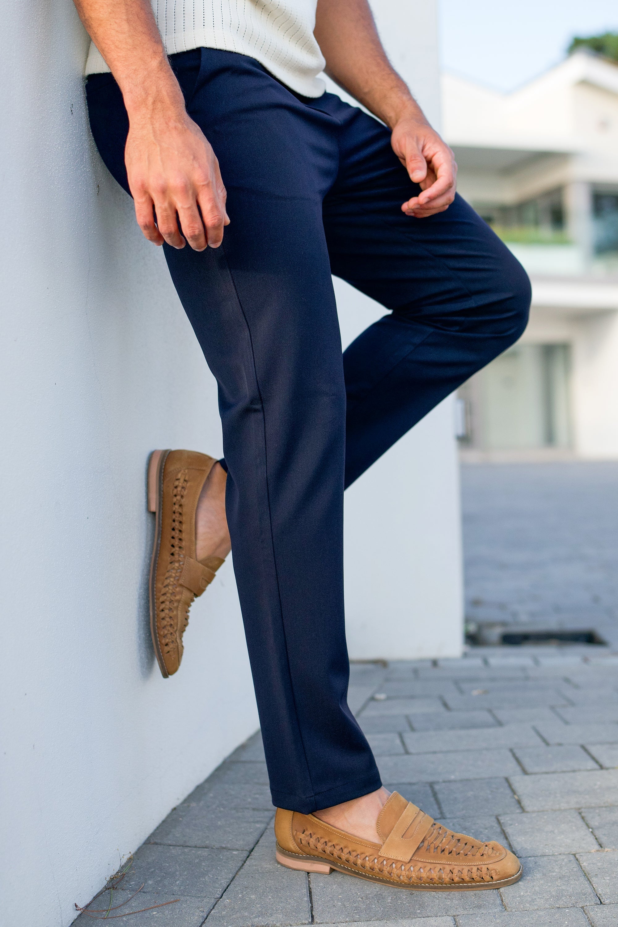 Santis Oryzonwear Men's Dress Pants Blue