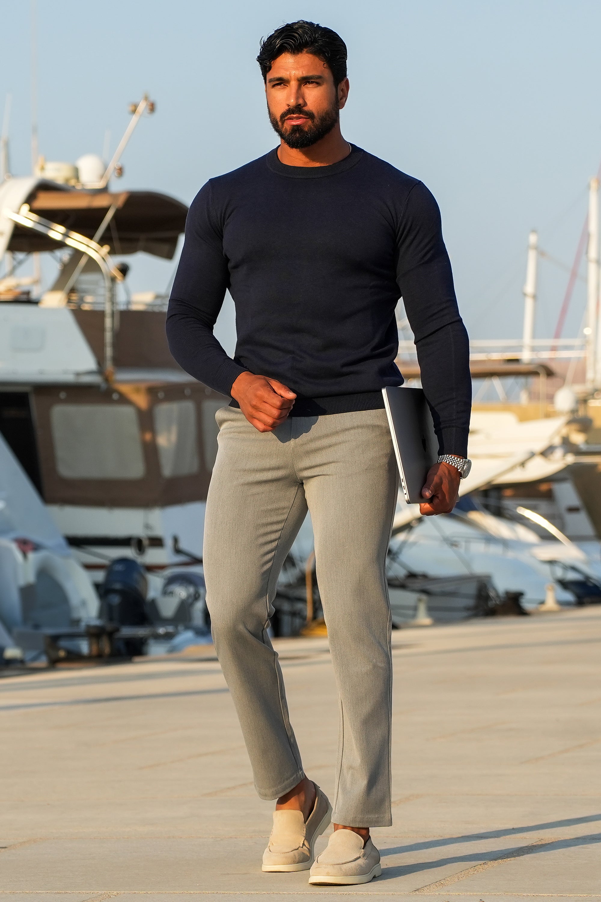 Santis Oryzonwear Men's Dress Pants Grey