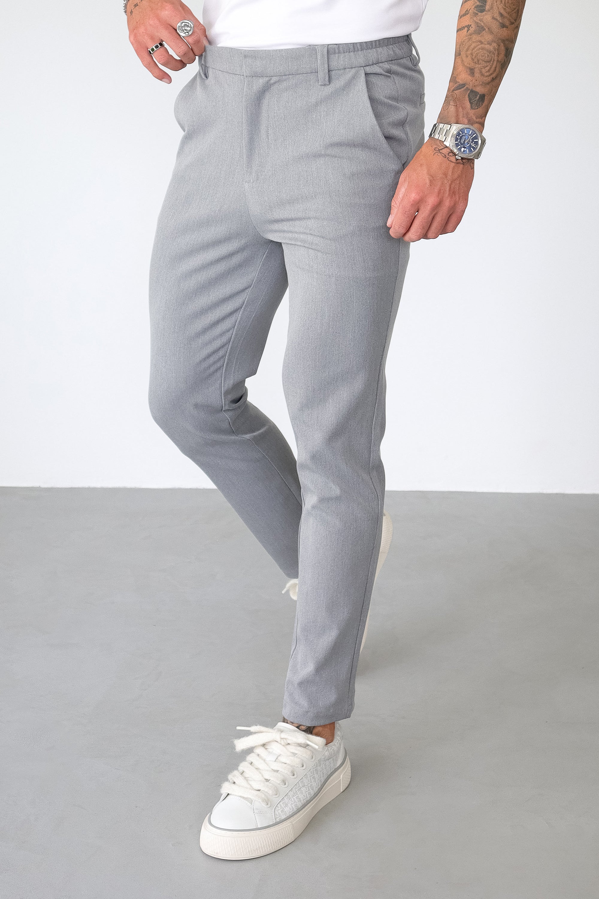 Santis Oryzonwear Men's Dress Pants Grey