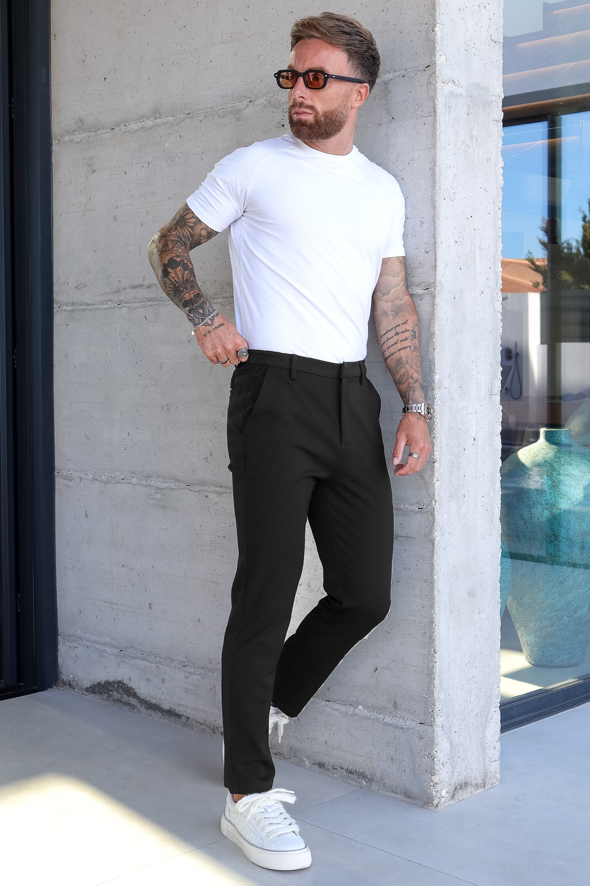 Santis Oryzonwear Men's Dress Pants Black