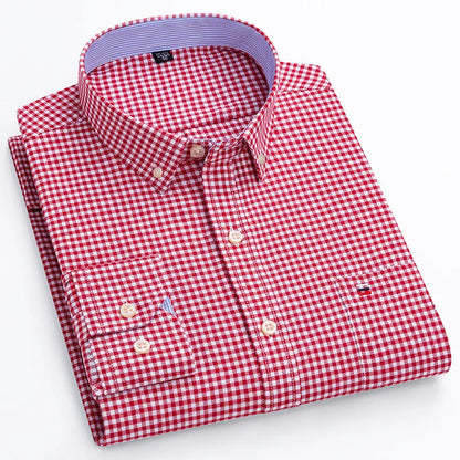 Men’s Mini Gingham Long Sleeved Shirt