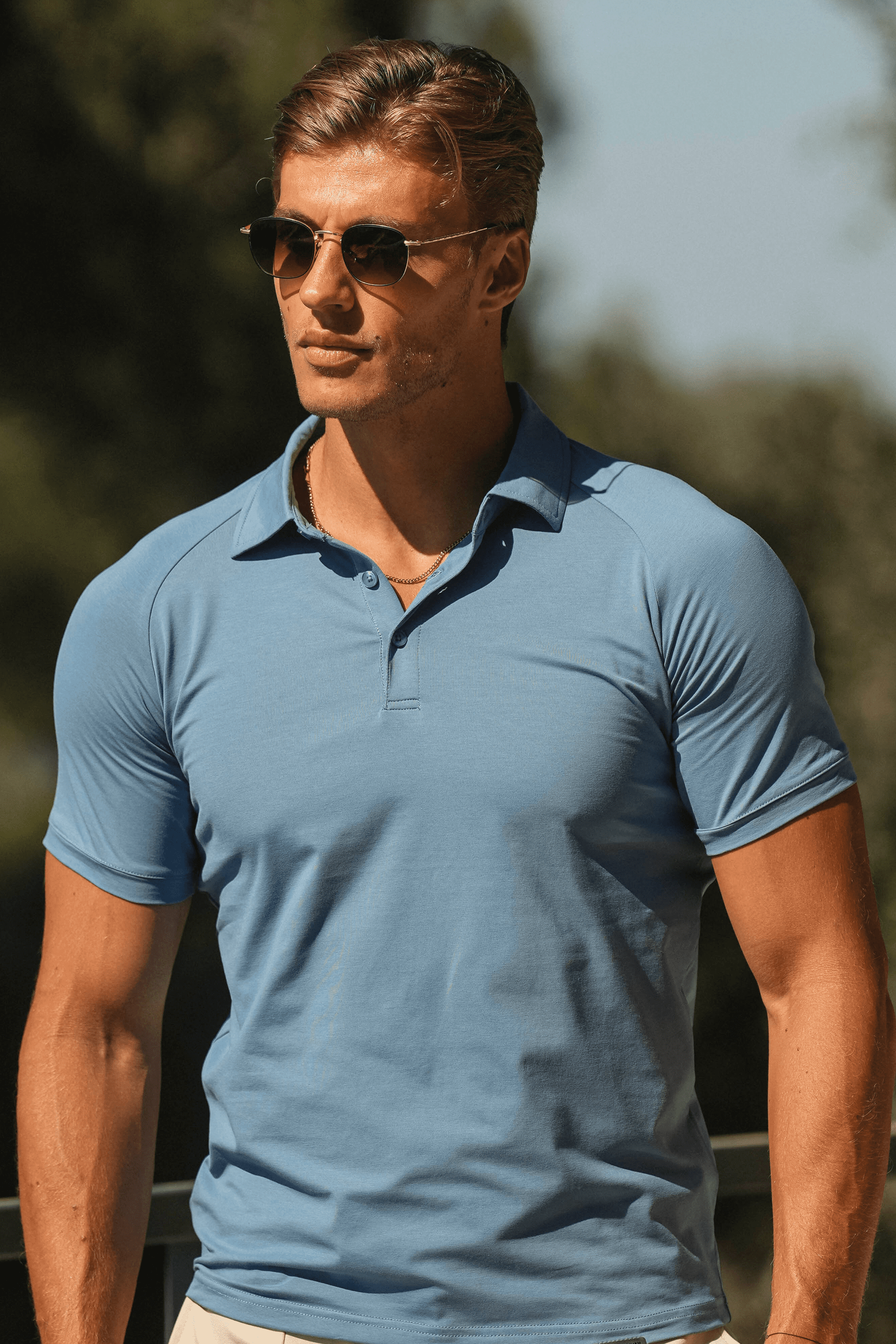 Oryzonwear Amalfi Blue Men's Polo Shirt