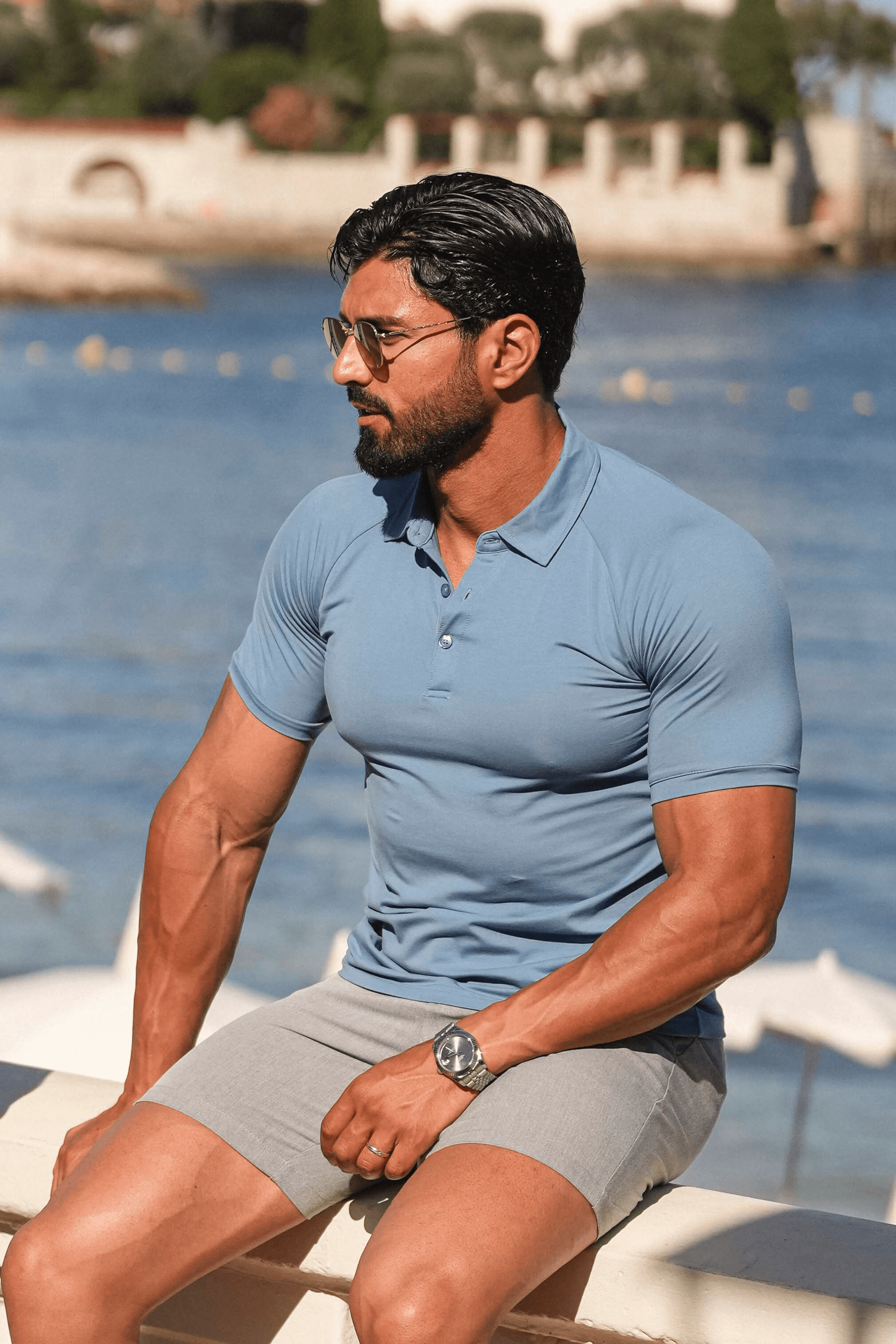 Oryzonwear Amalfi Blue Men's Polo Shirt