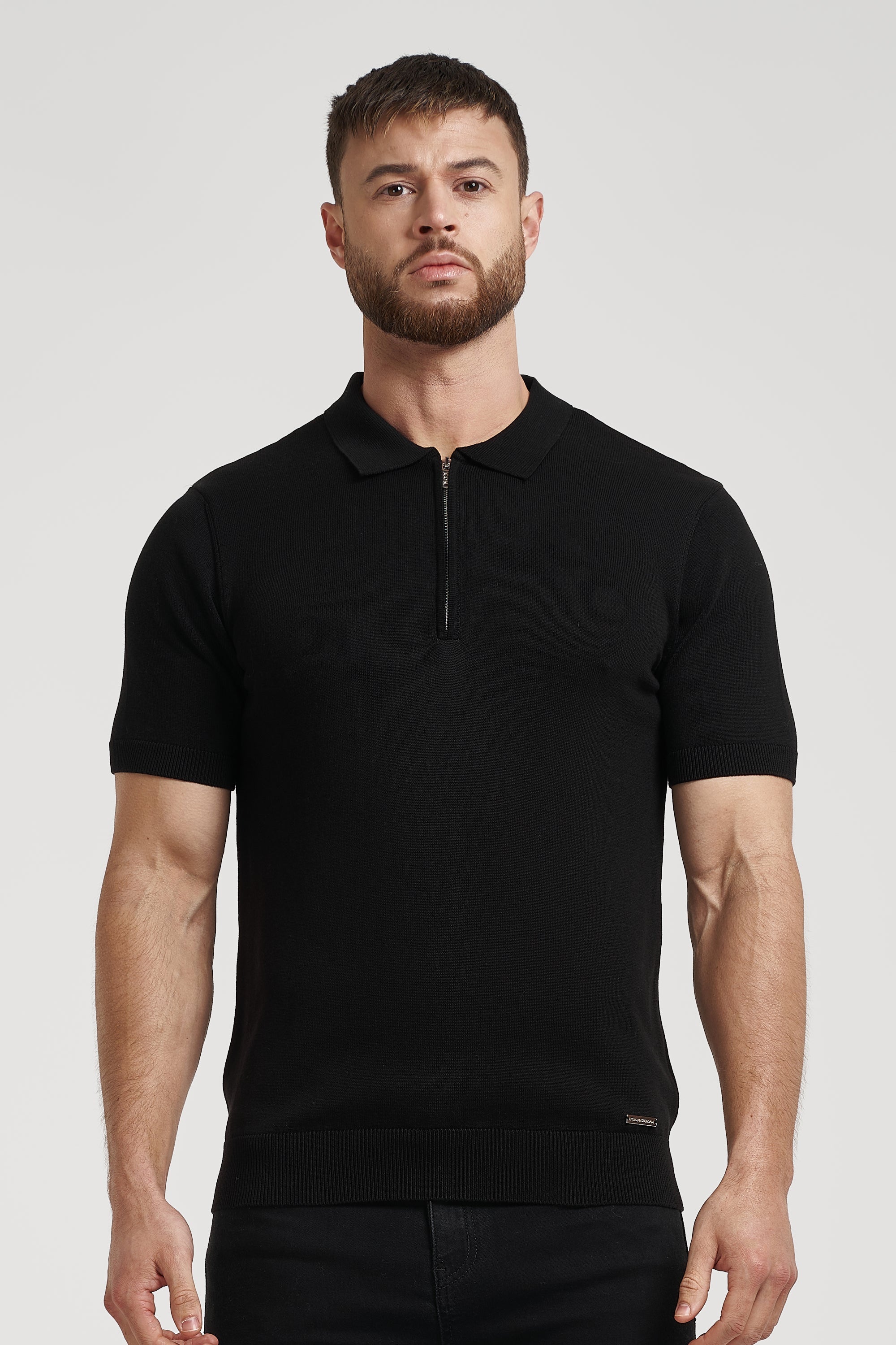 Oryzonwear Men's Black Polo Shirt