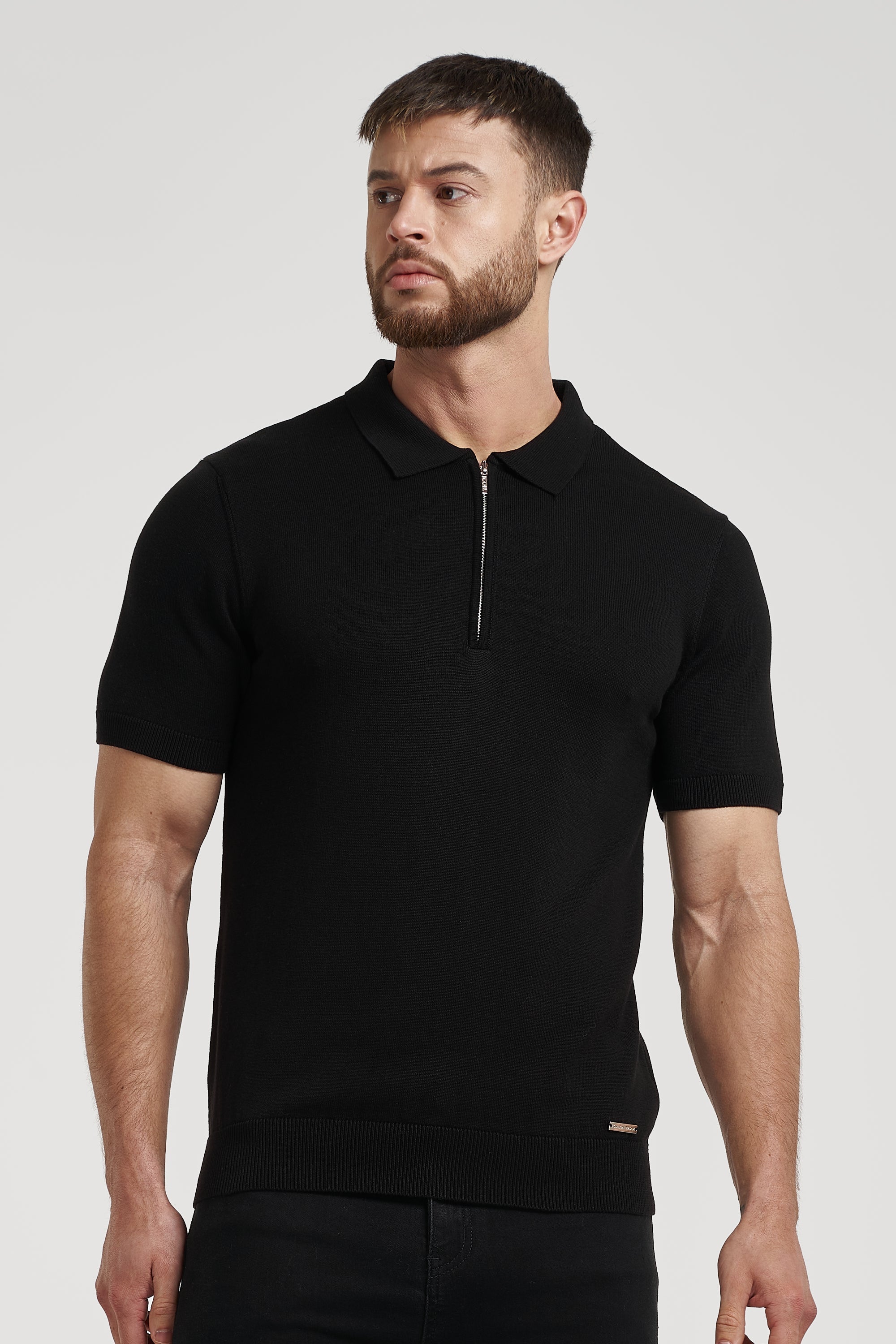 Oryzonwear Men's Black Polo Shirt