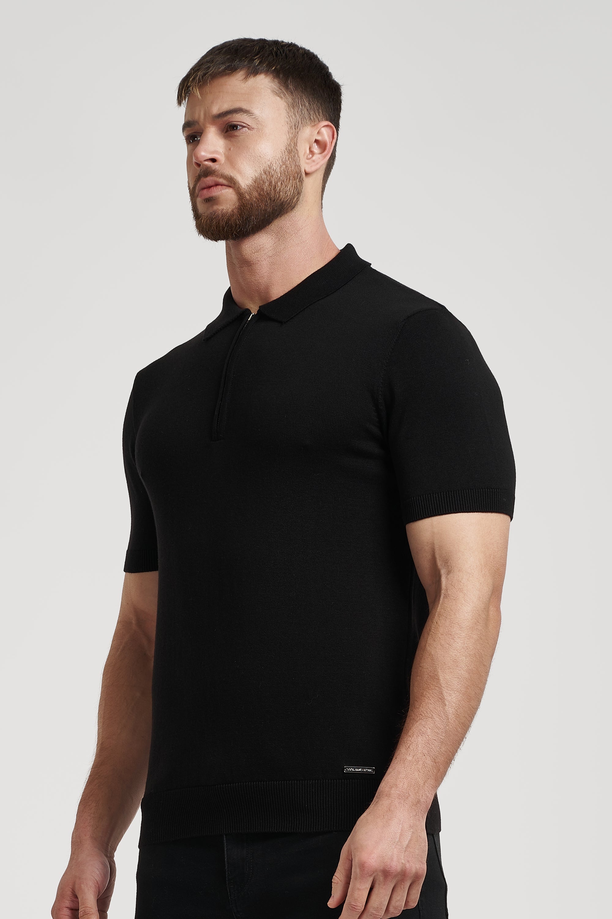 Oryzonwear Men's Black Polo Shirt