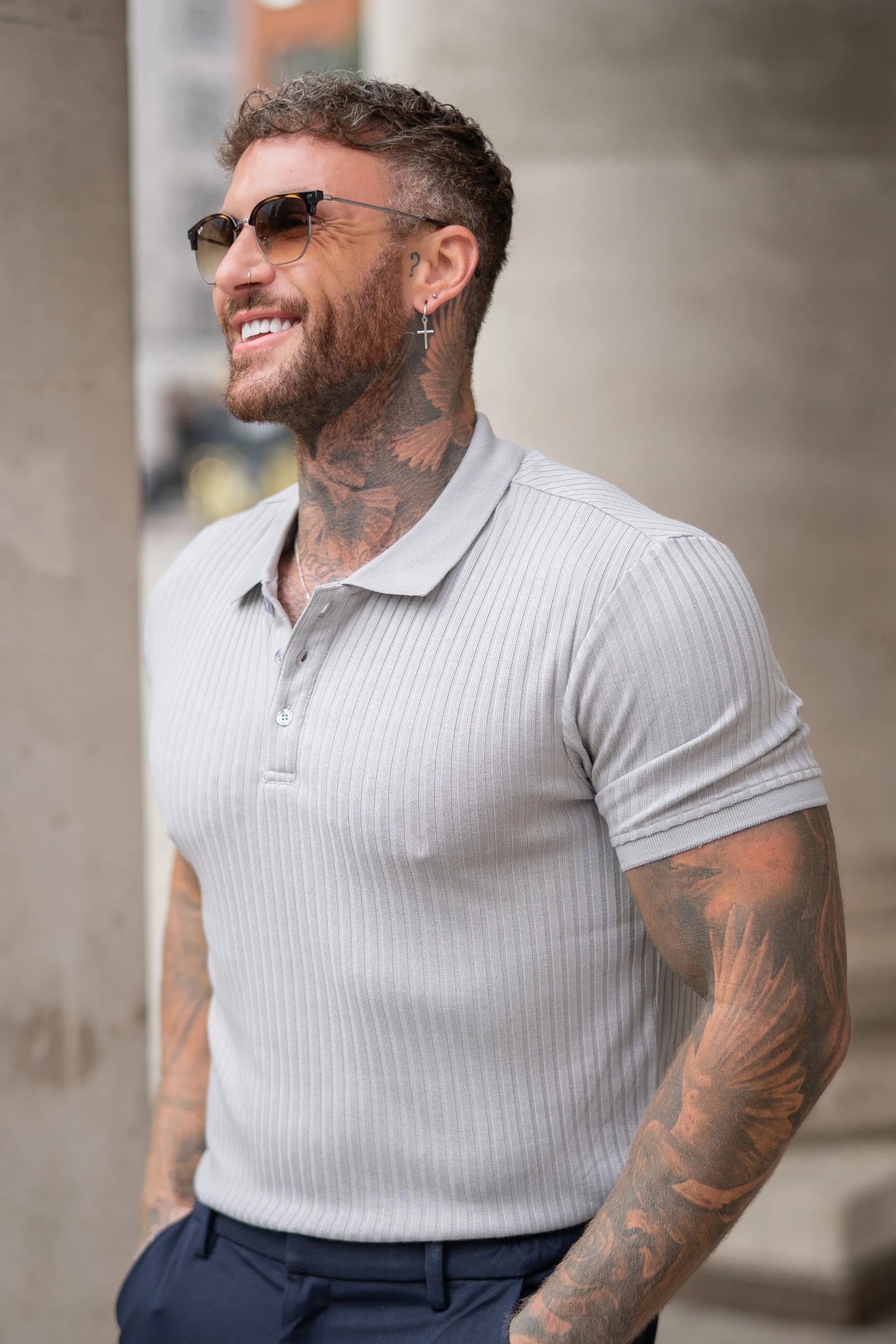 Men's Polo Shirt Milano Oryzonwear Grey