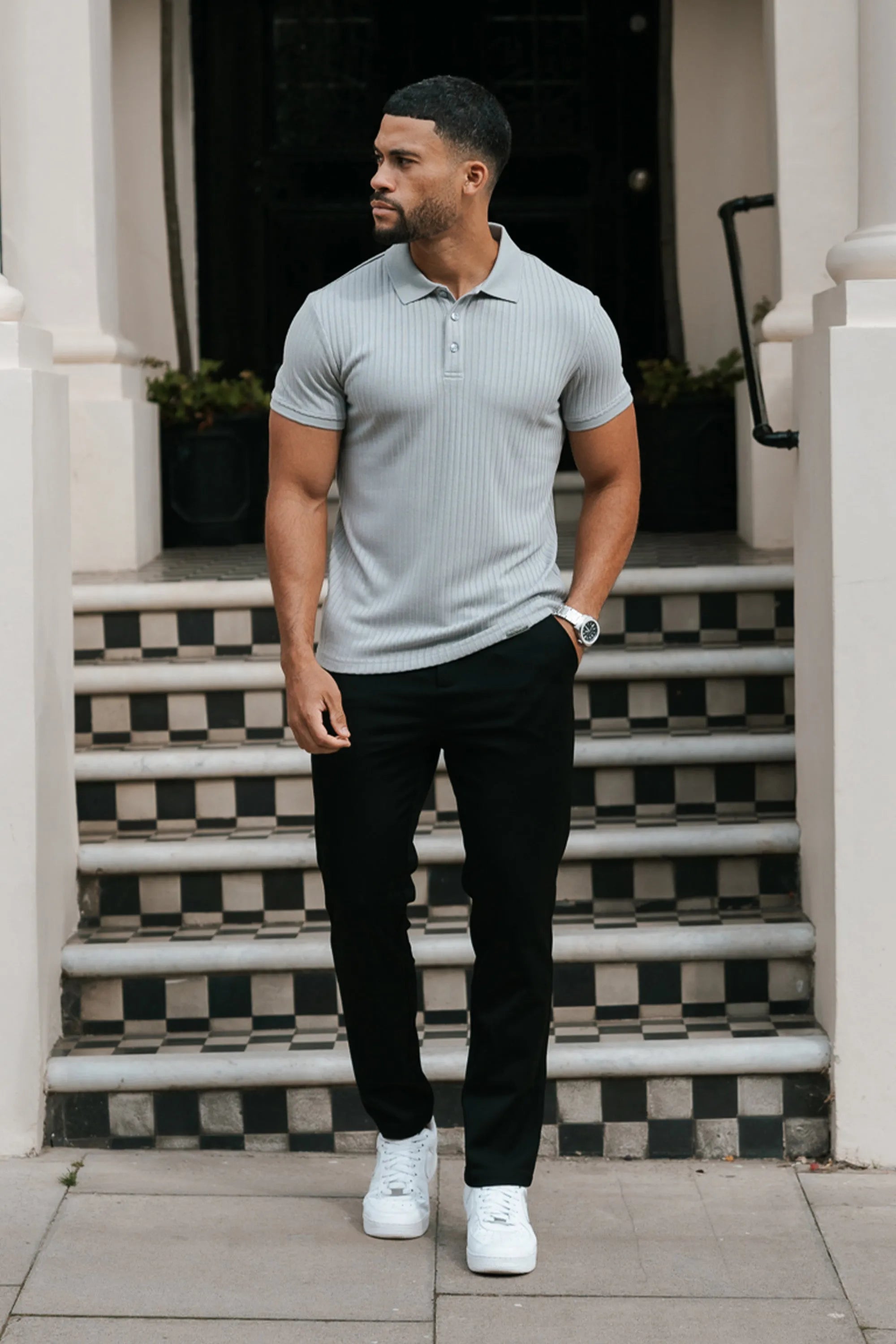 Men's Polo Shirt Milano Oryzonwear Grey