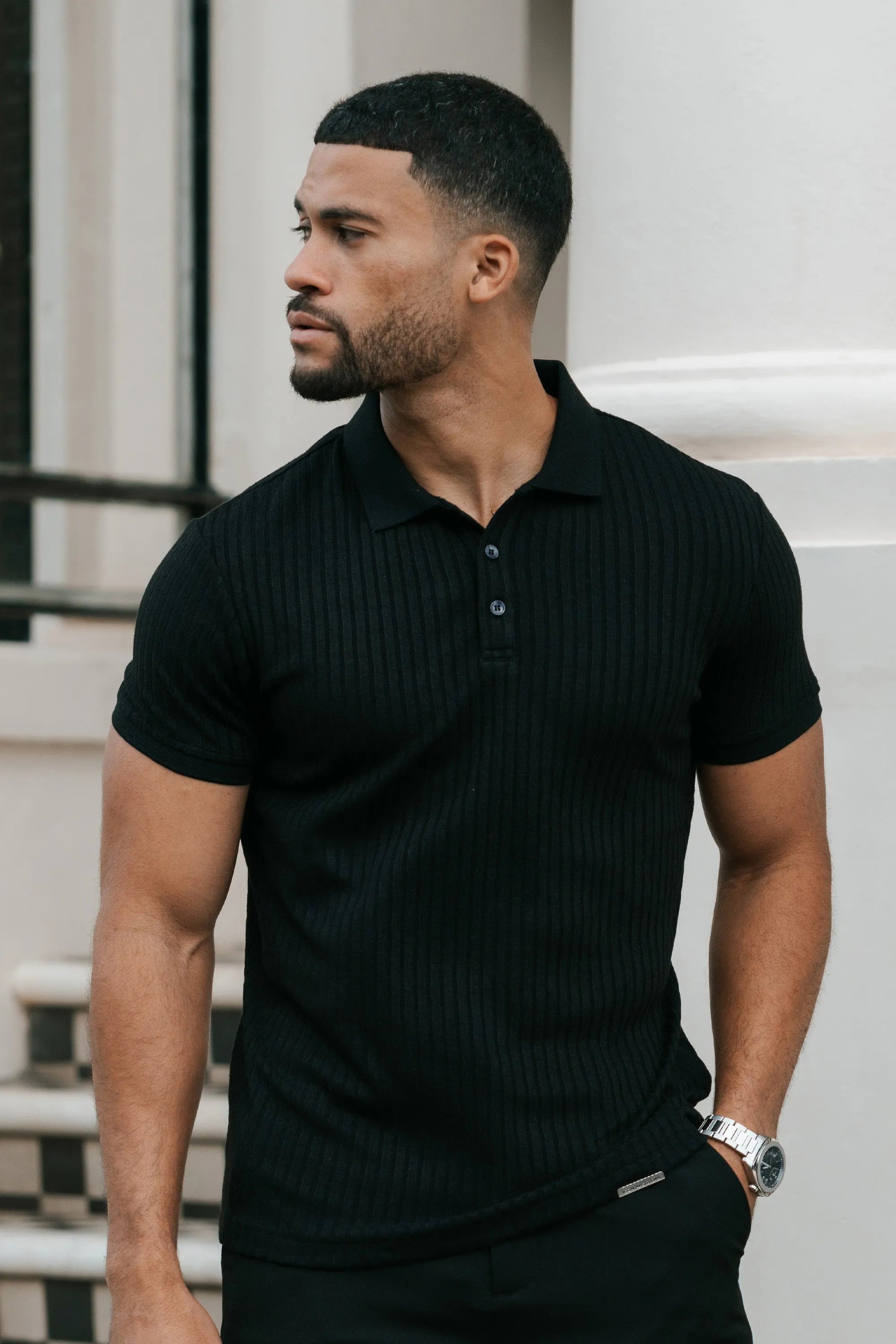 Milano Oryzonwear Men's Polo Shirt Black