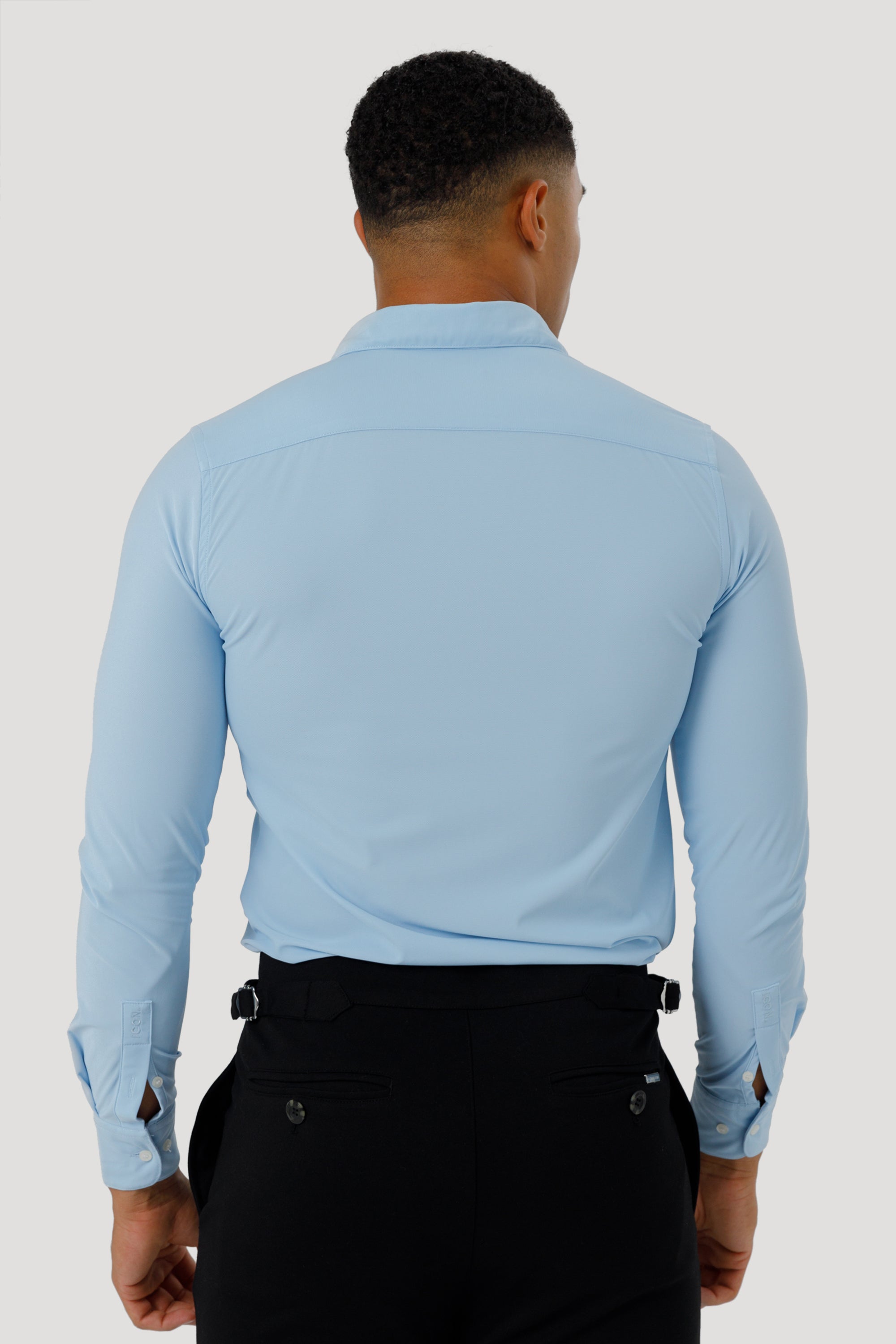 Oryzonwear Men's Dress Shirt Light Blue