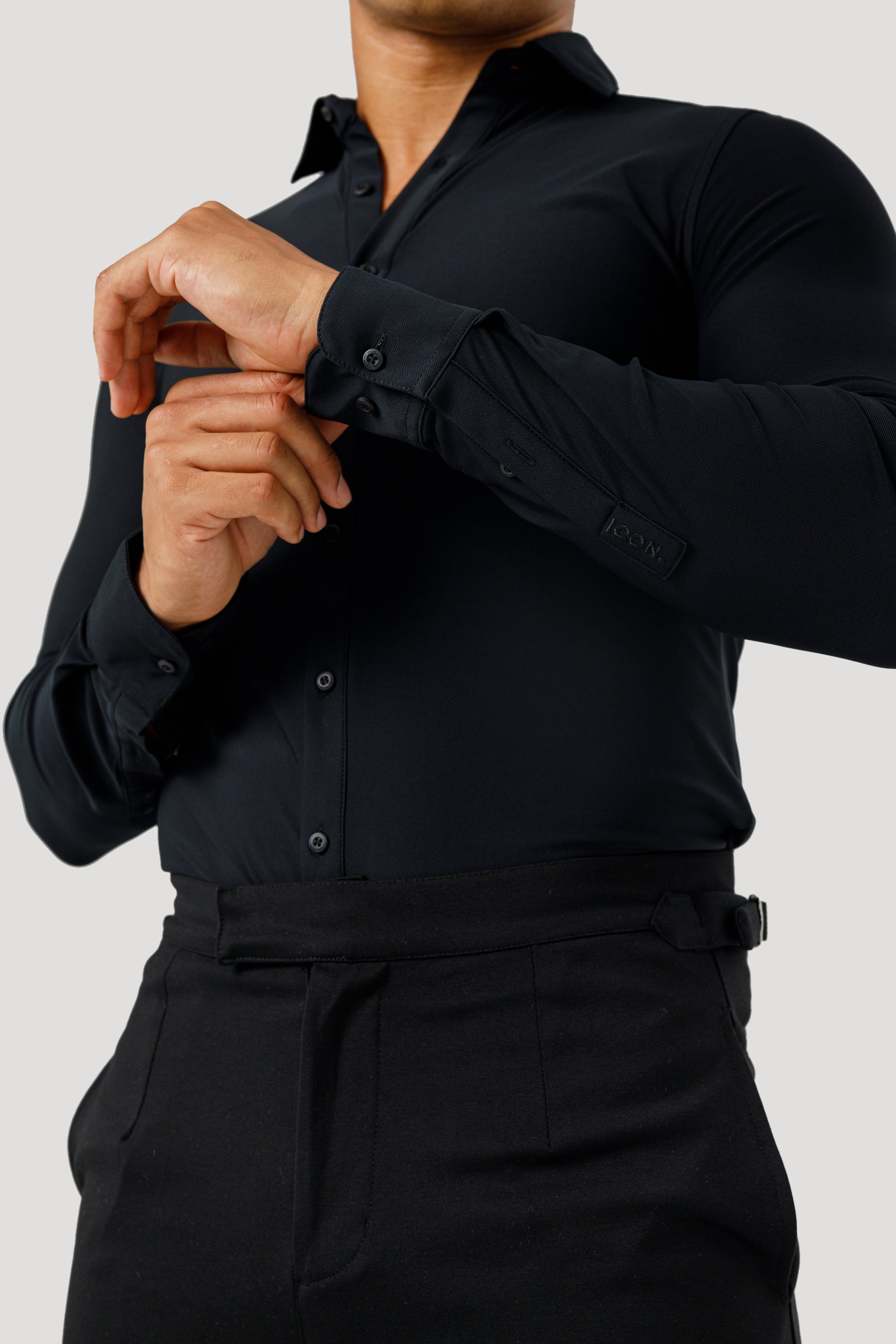 Oryzonwear Men’s Dress Shirt – Black