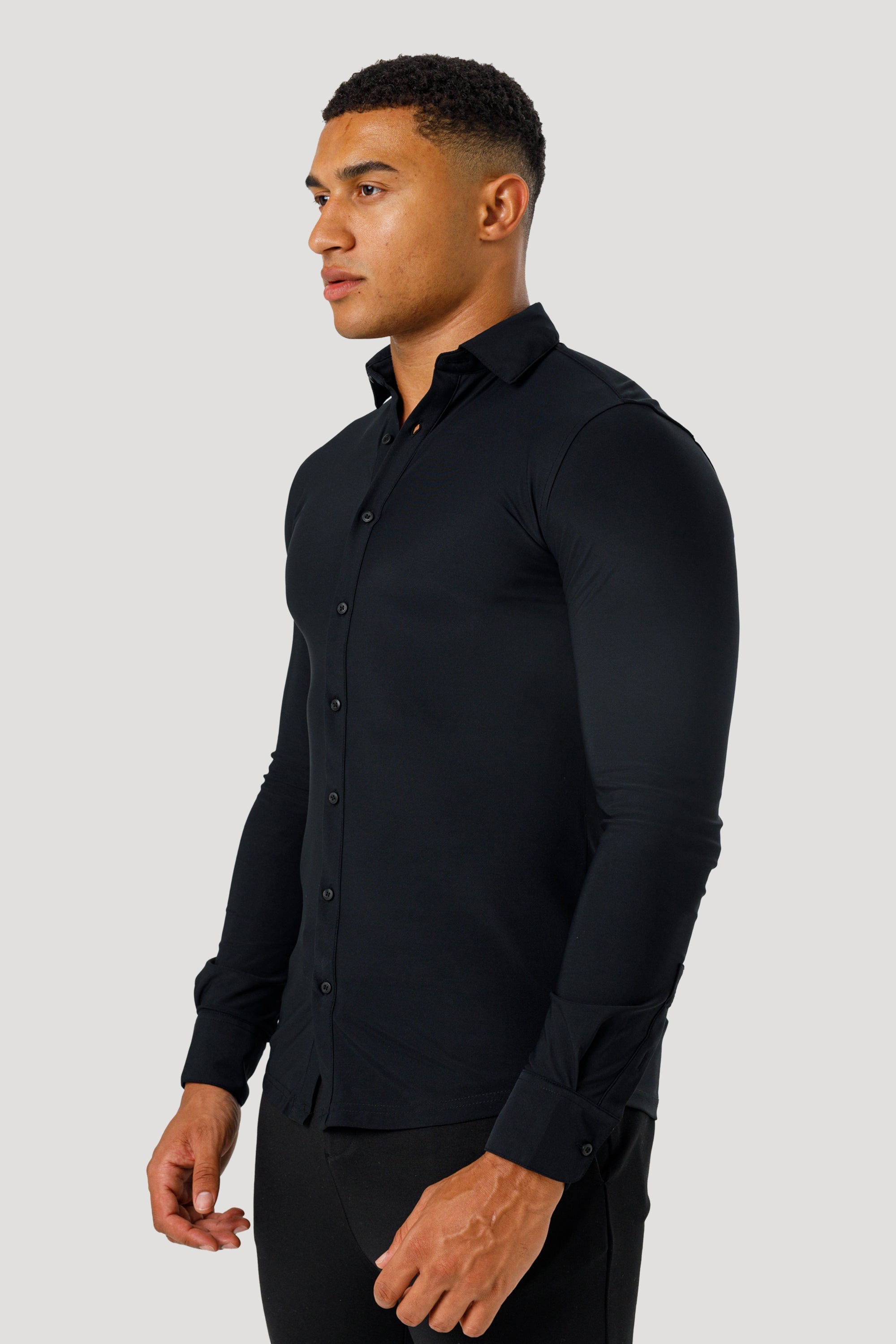 Oryzonwear Men’s Dress Shirt – Black