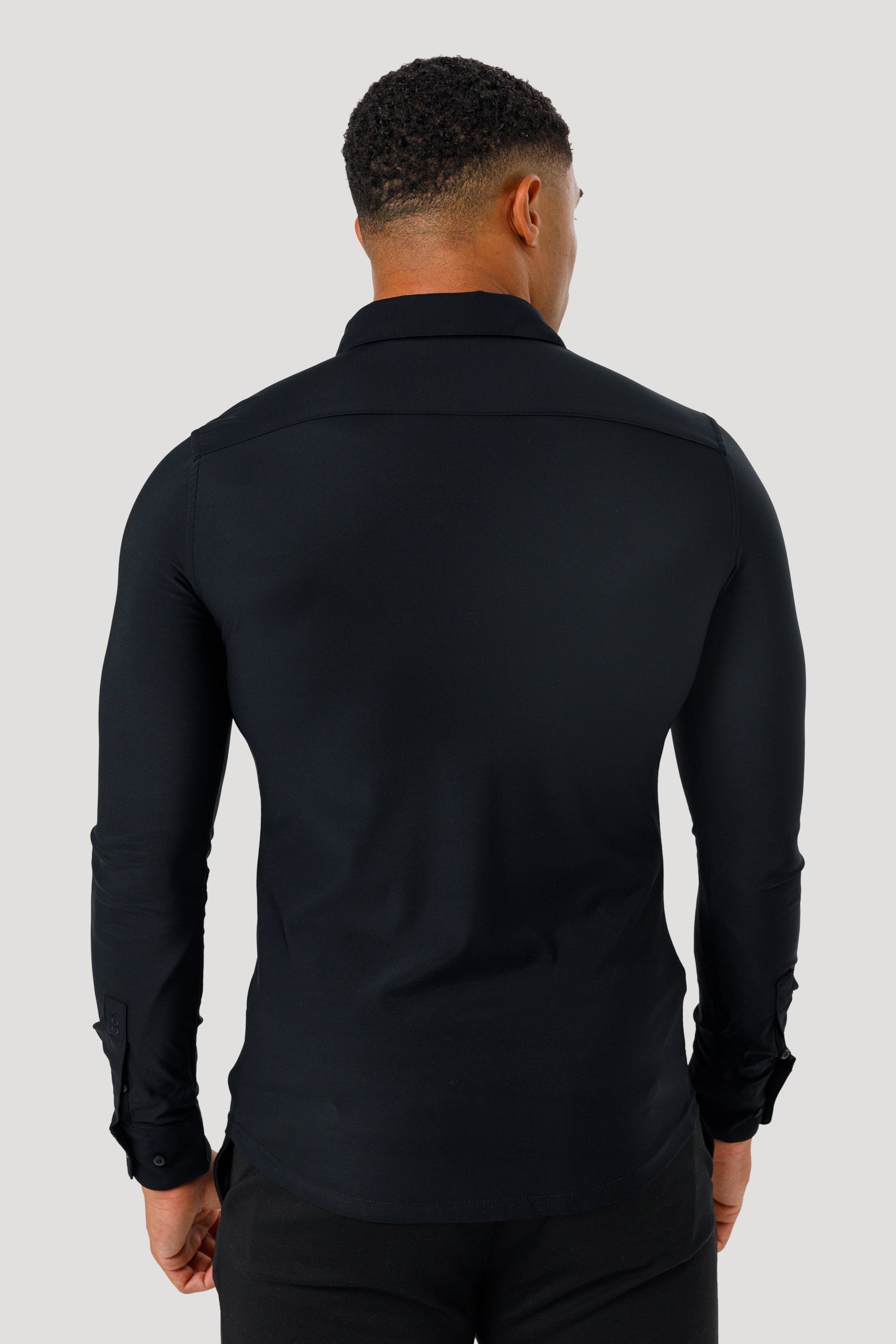 Oryzonwear Men’s Dress Shirt – Black