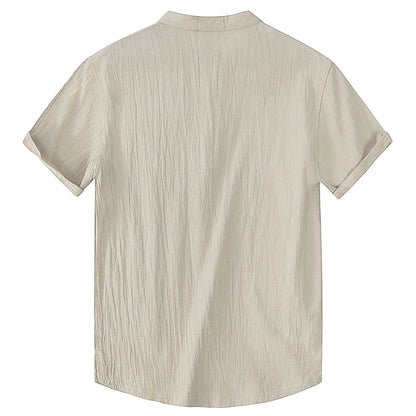 Men’s Short Sleeved Linen Shirt