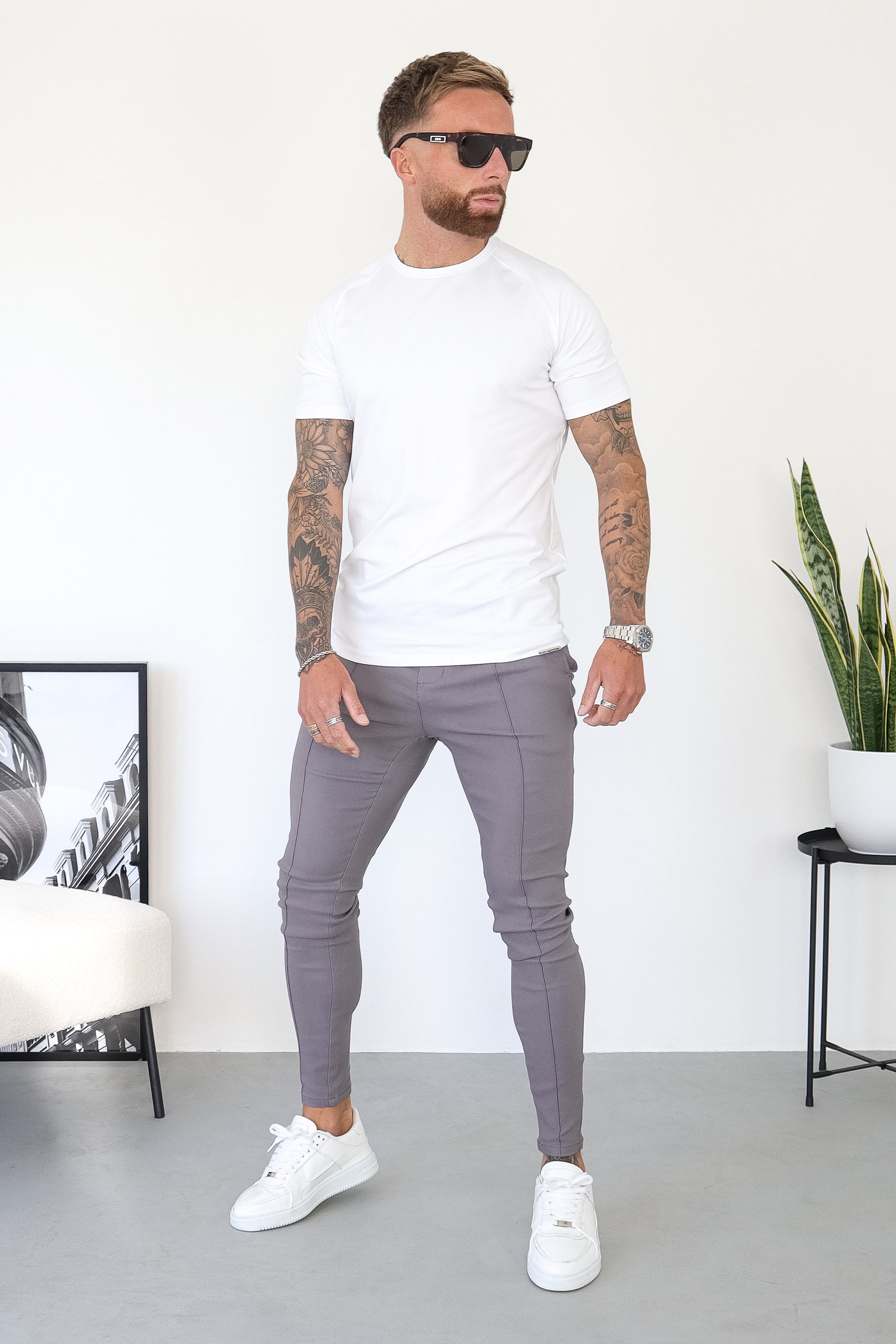 Oryzonwear Men's White T-Shirt