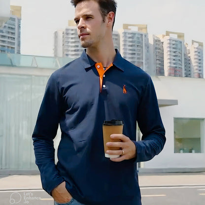 Long Sleeve Men’s Polo Shirt