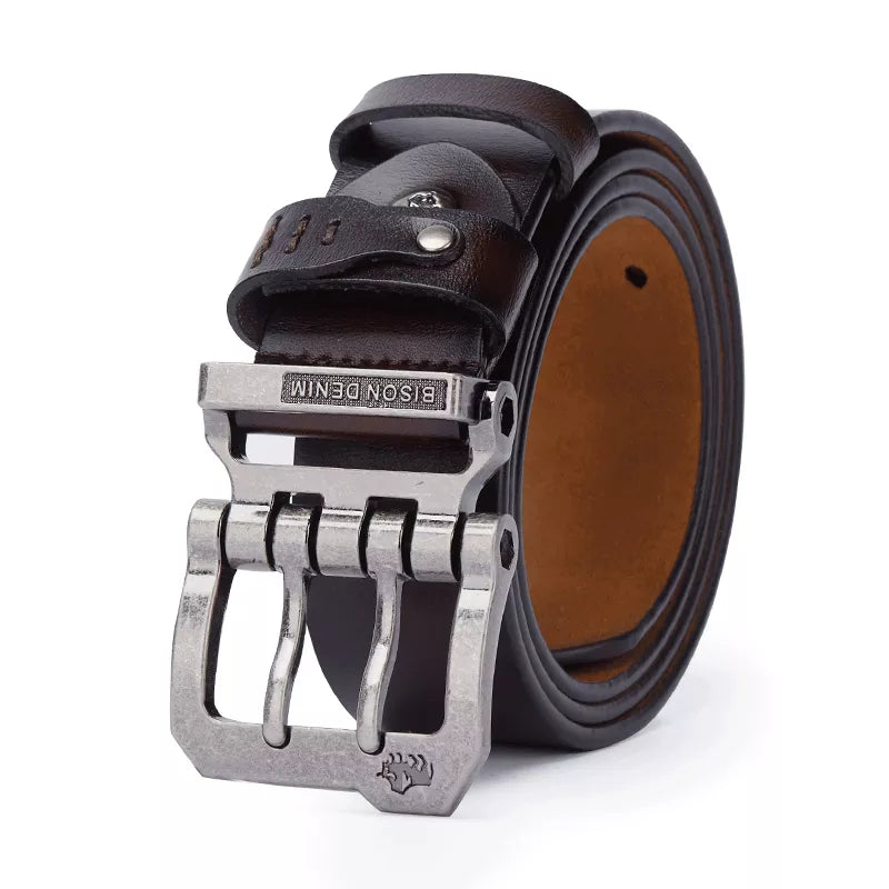 Oryzonwear Bison Denim Men's Leather Belt