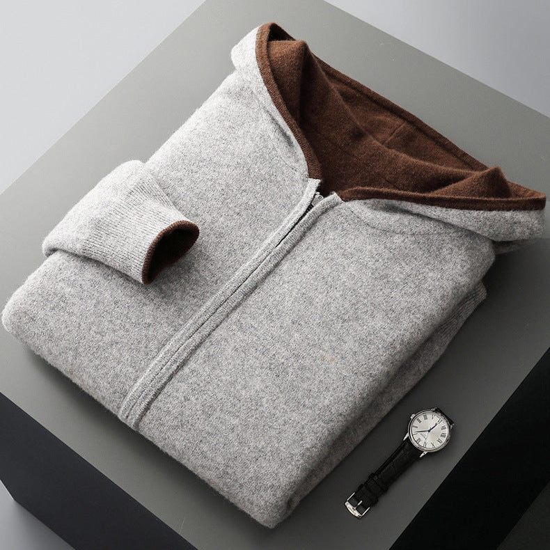 CYRUS REVERSIBLE CASHMERE HOODIE