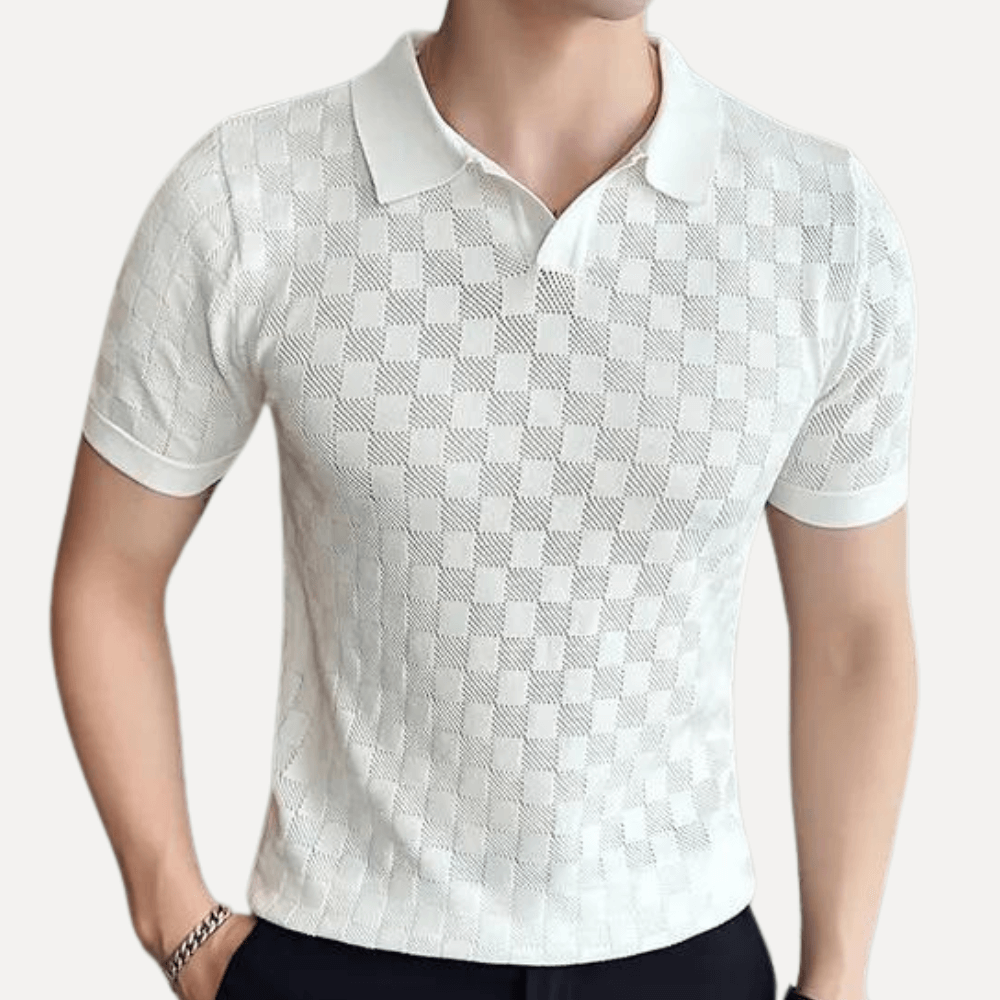 Kevin Oryzonwear Men's Knitted Polo Shirt