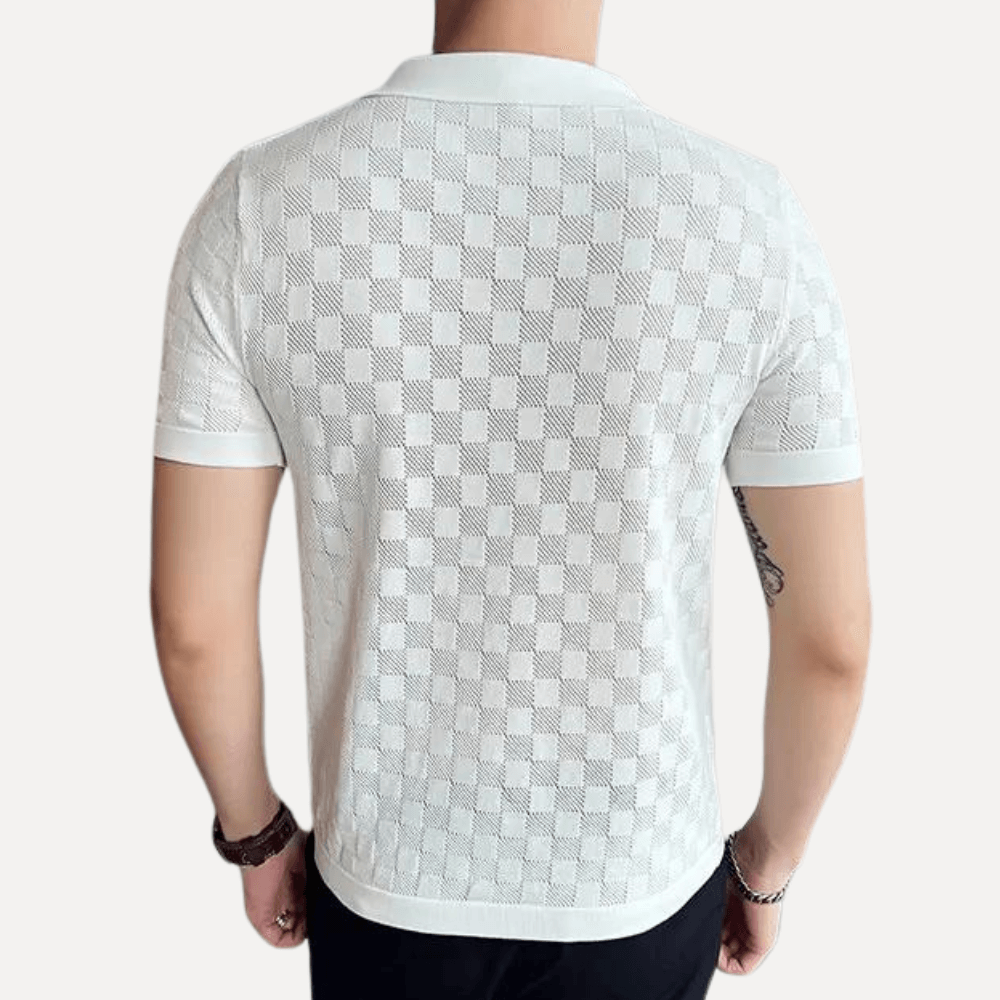 Kevin Oryzonwear Men's Knitted Polo Shirt