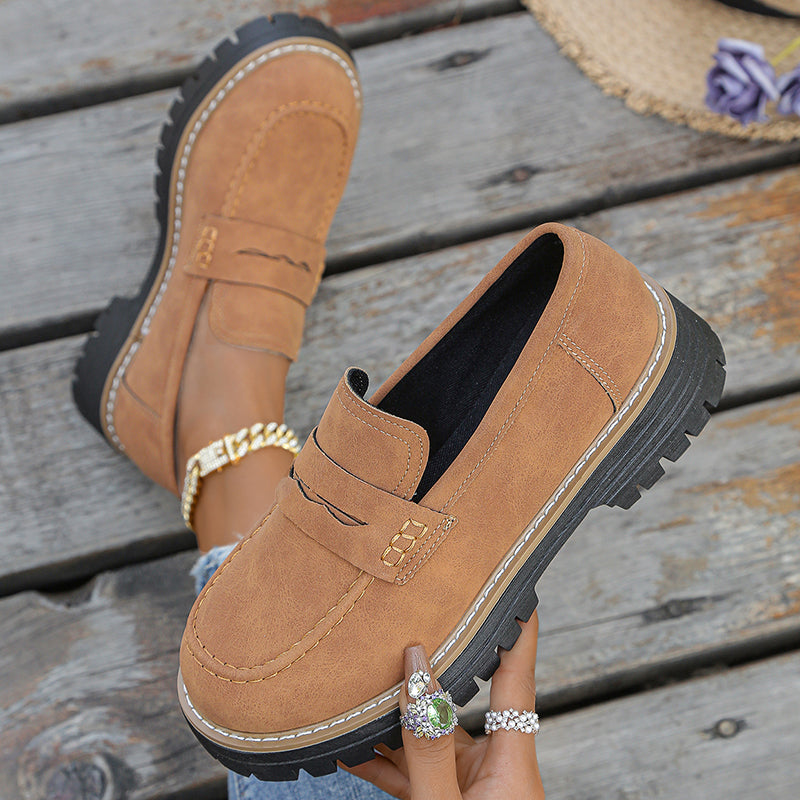 Bromley Suede Platform Loafers