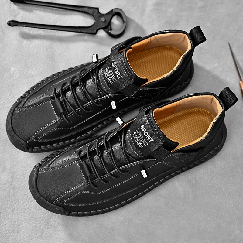 Calder Handcrafted Leather Trainer
