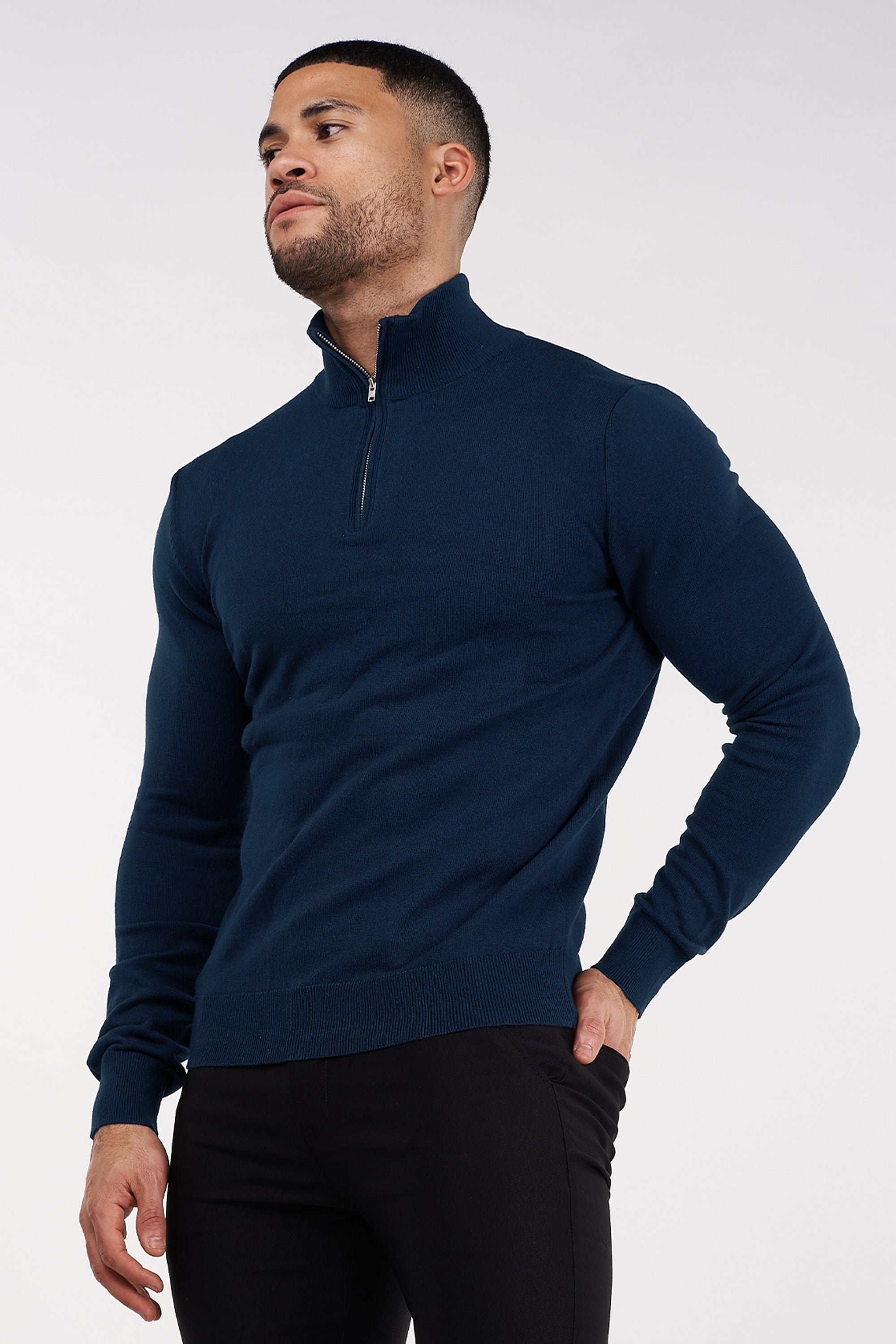 Oryzonwear High Neck Merino Knit Sweater