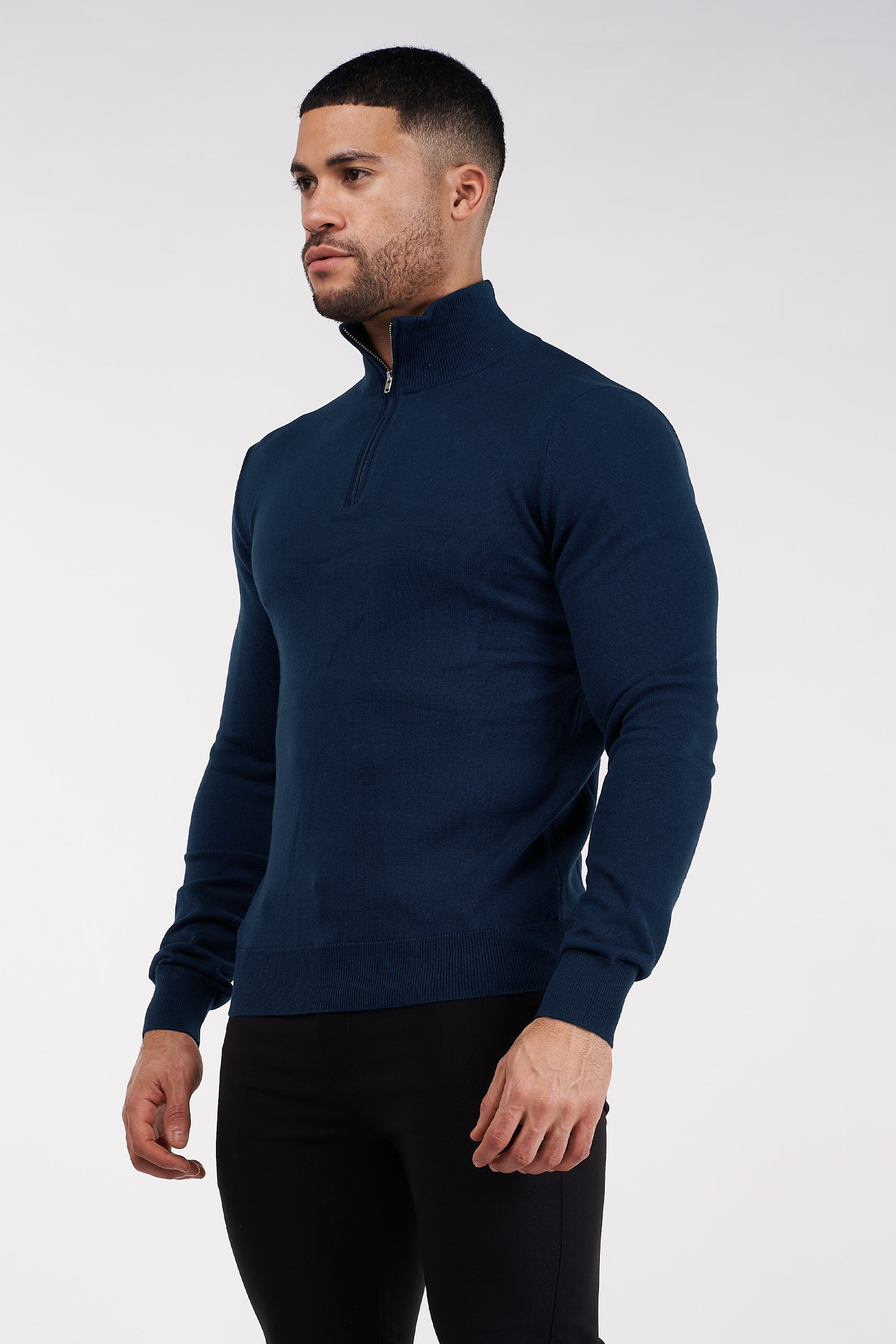 Oryzonwear High Neck Merino Knit Sweater