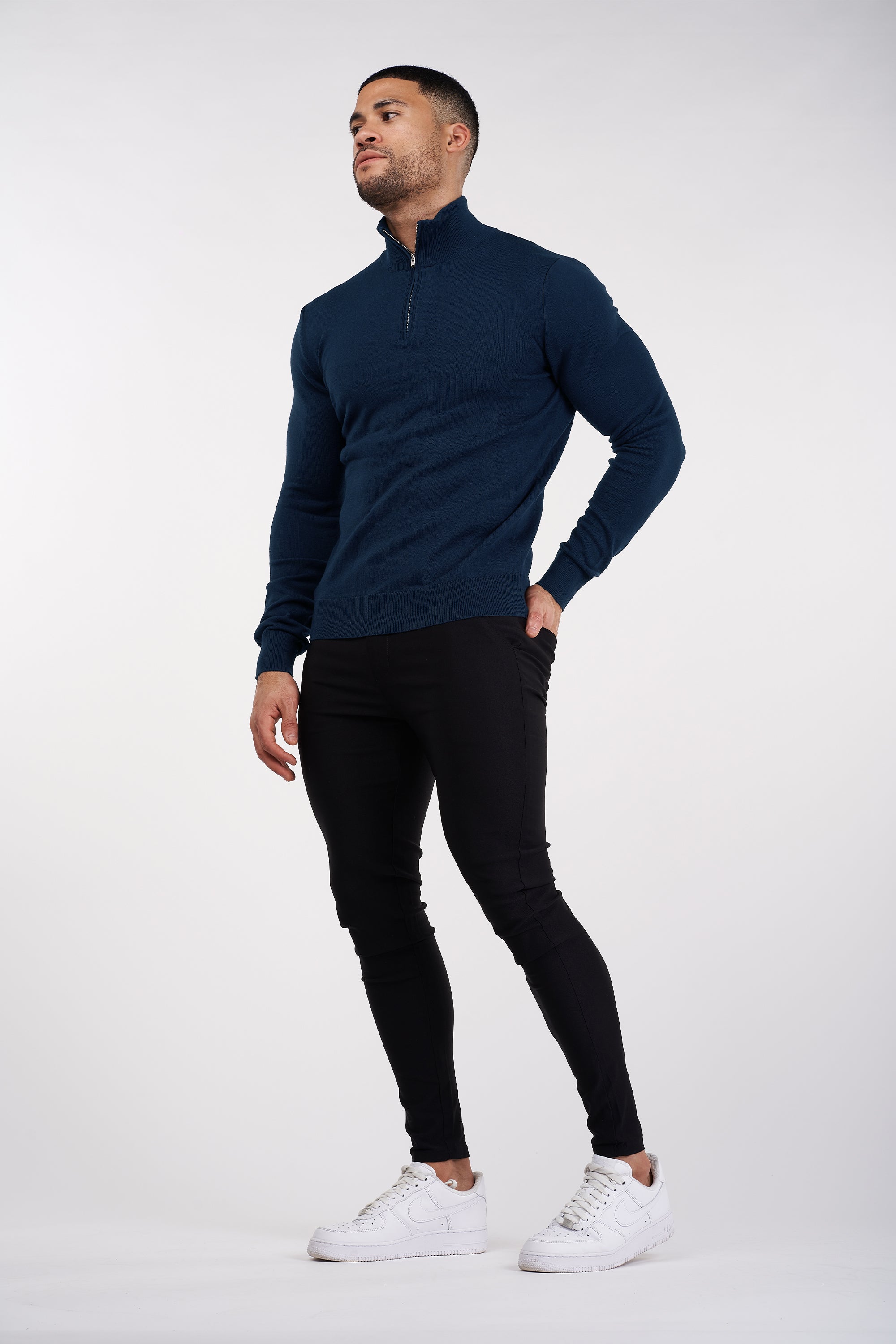 Oryzonwear High Neck Merino Knit Sweater