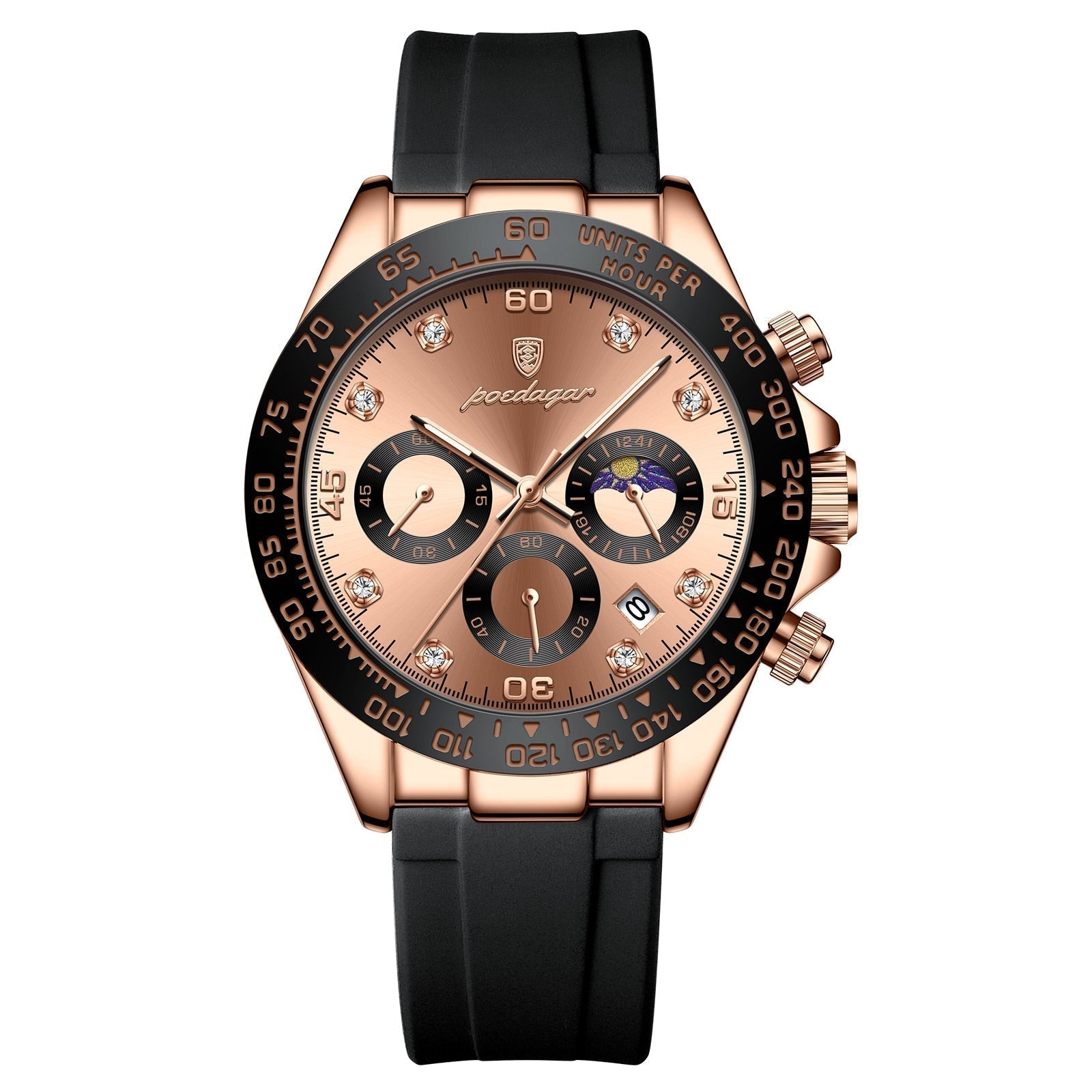Poedagar Chronotype Men's Watch
