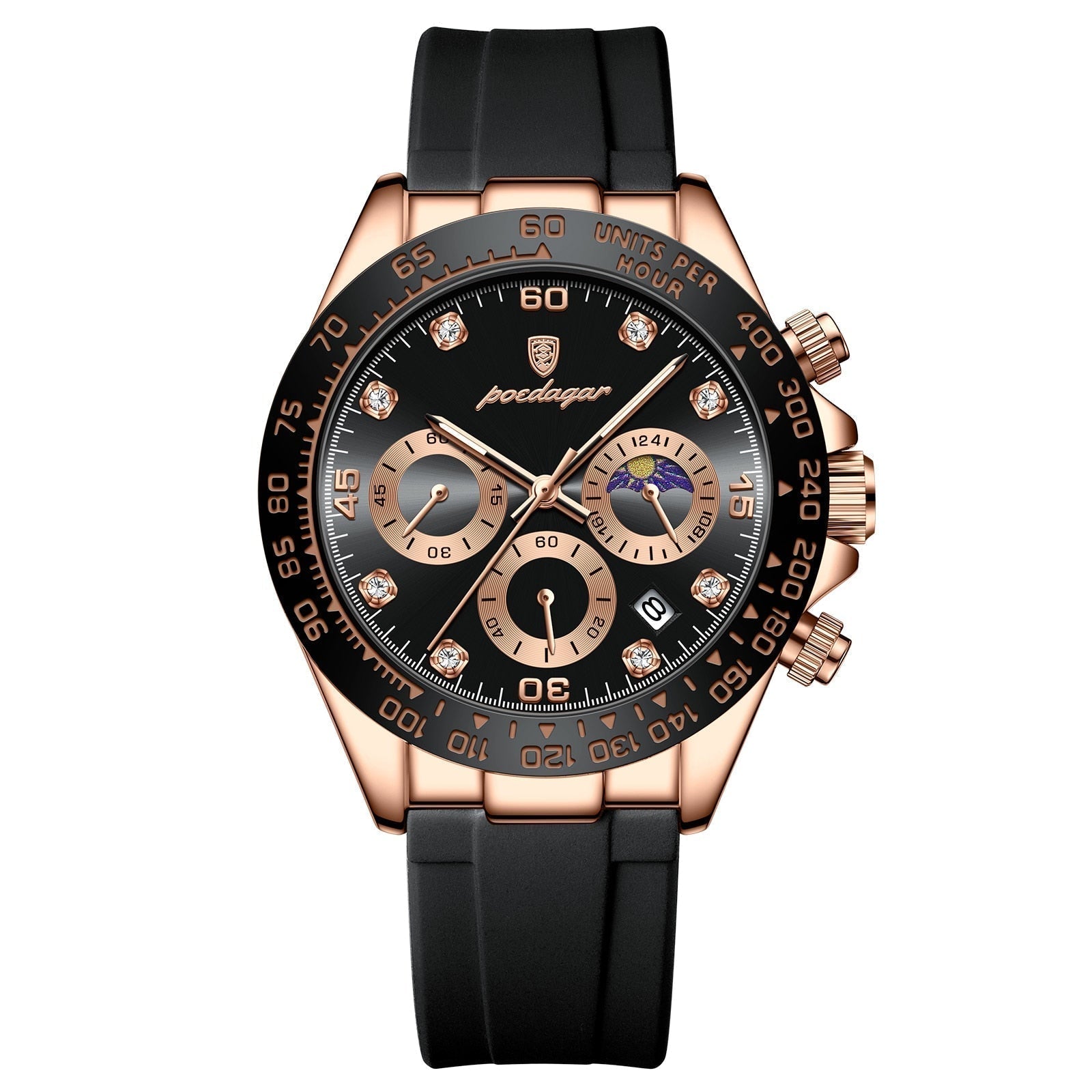 Poedagar Chronotype Men's Watch