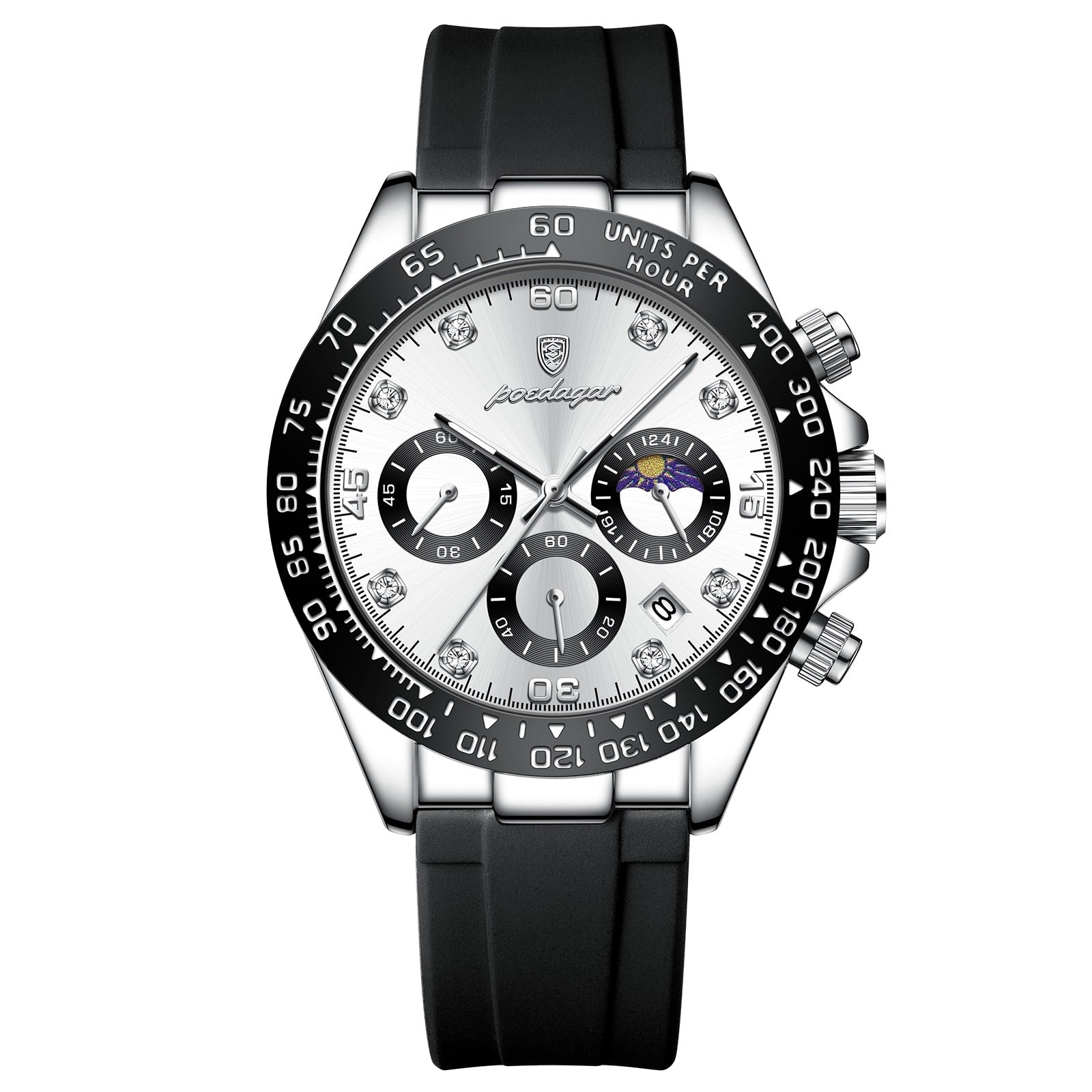 Poedagar Chronotype Men's Watch