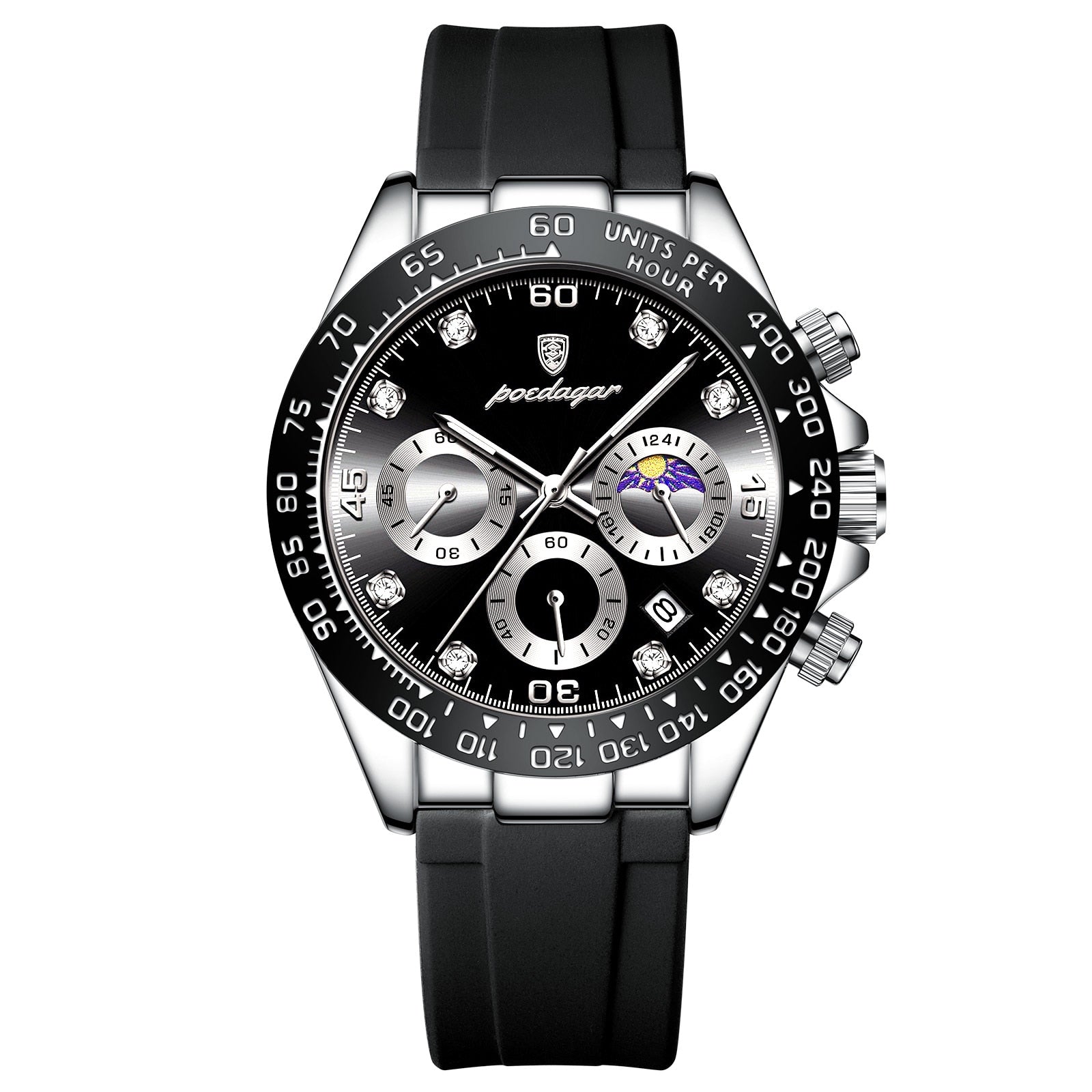 Poedagar Chronotype Men's Watch