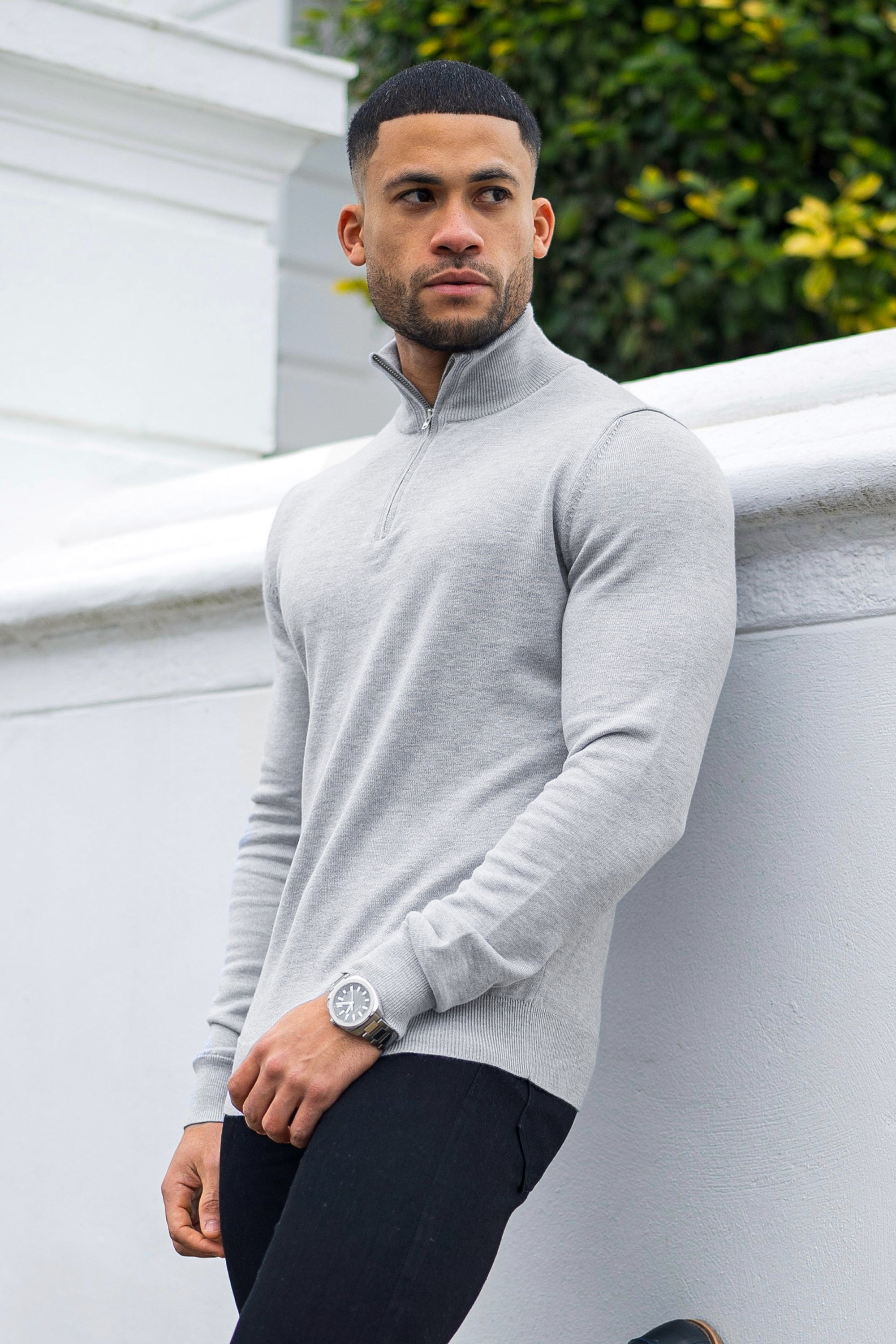 Oryzonwear High Neck Merino Knit Sweater