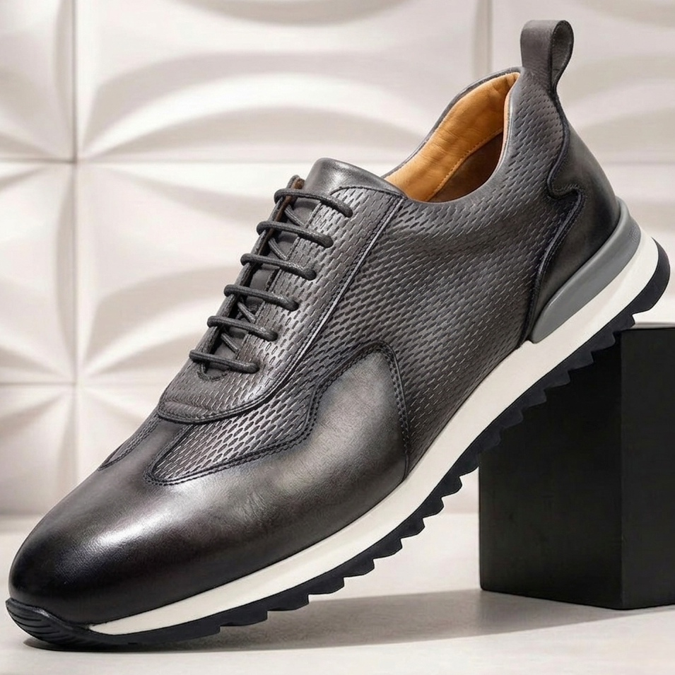Reuben Cowhide Leather Trainer