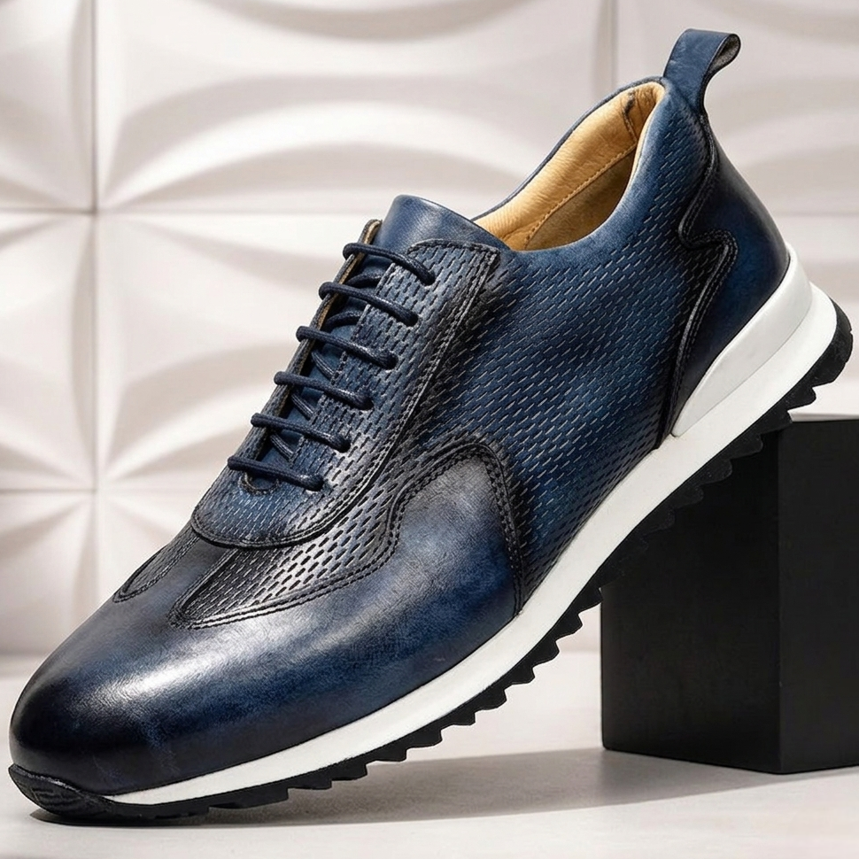 Reuben Cowhide Leather Trainer