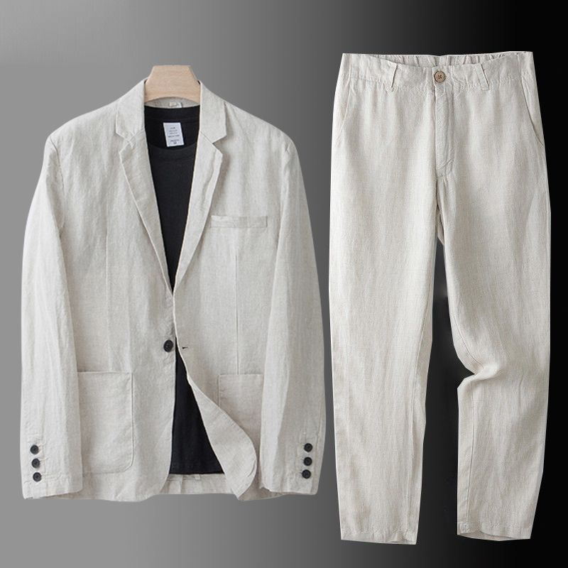 Davenport Linen Suit Set