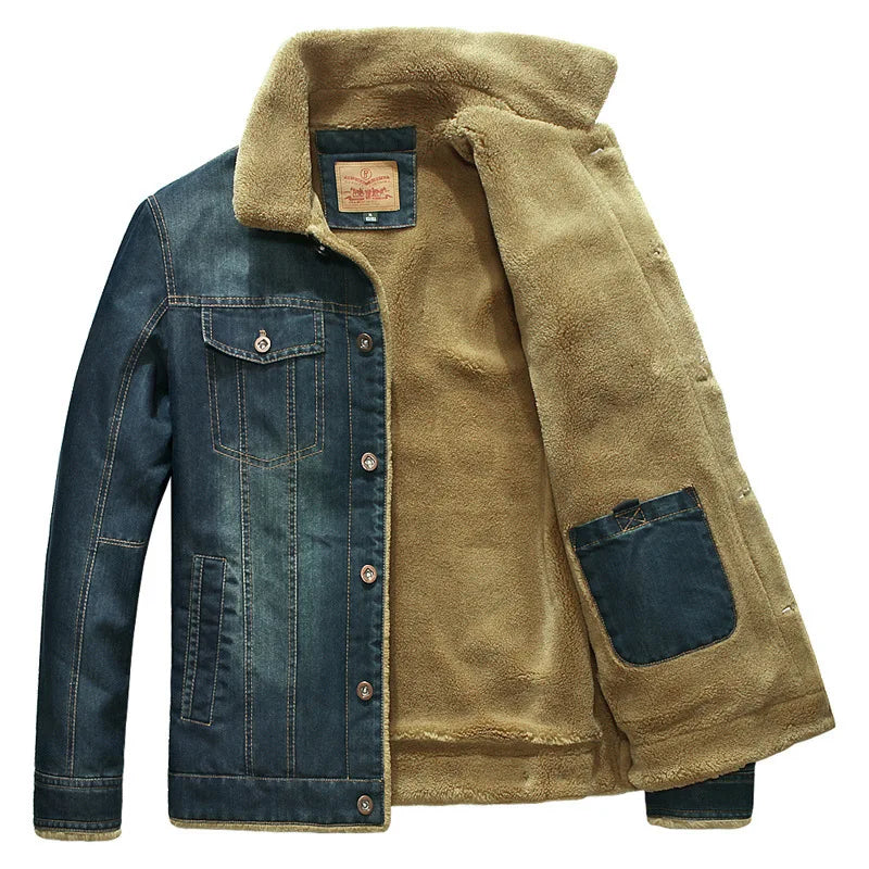 Oryzonwear Men's Quilted Denim Jacket