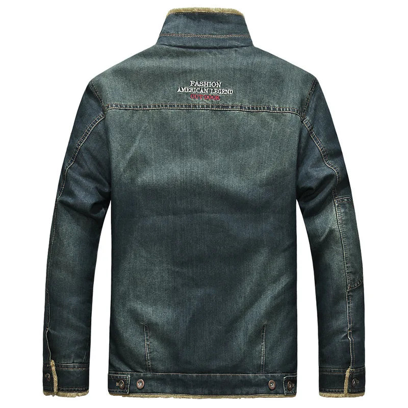 Oryzonwear Men's Quilted Denim Jacket