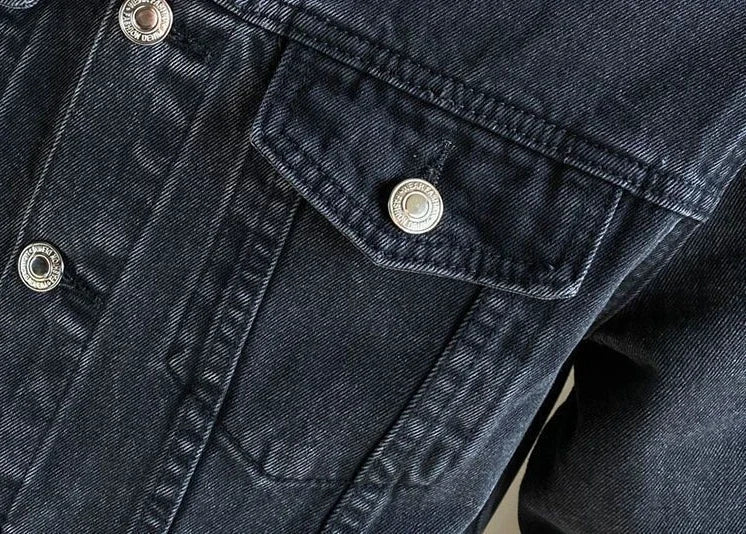 Oryzonwear Men's Denim Jacket with Buttons