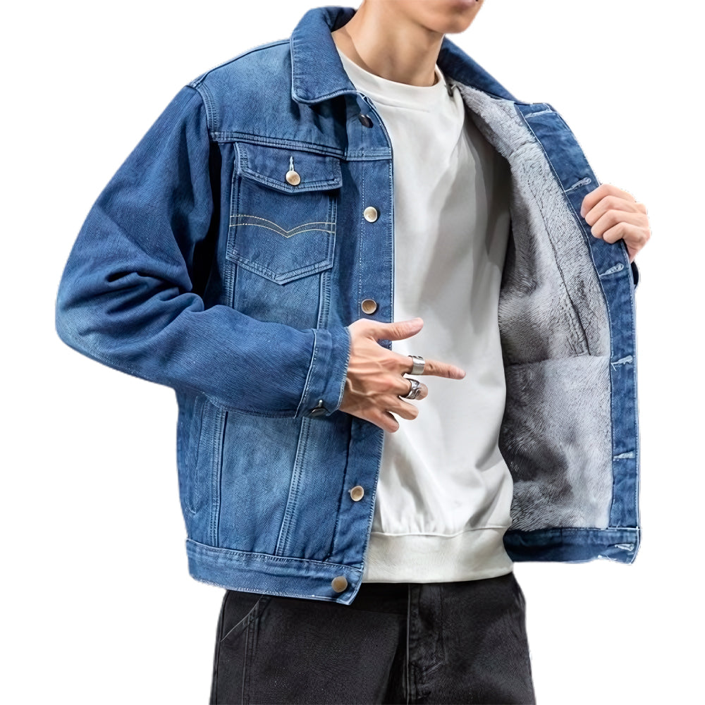 Oryzonwear Premium Men's Quilted Denim Jacket