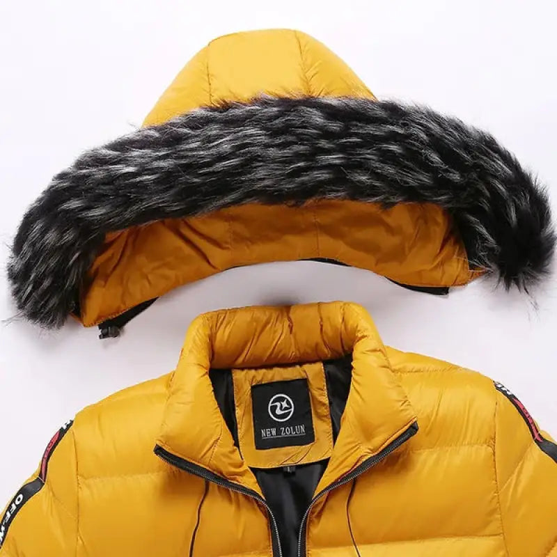 Oryzonwear Men's Hooded Lined Puffer Jacket