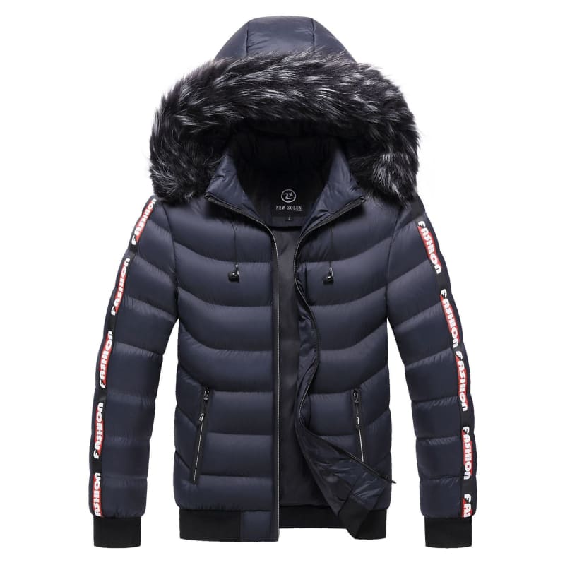 Oryzonwear Men's Hooded Lined Puffer Jacket