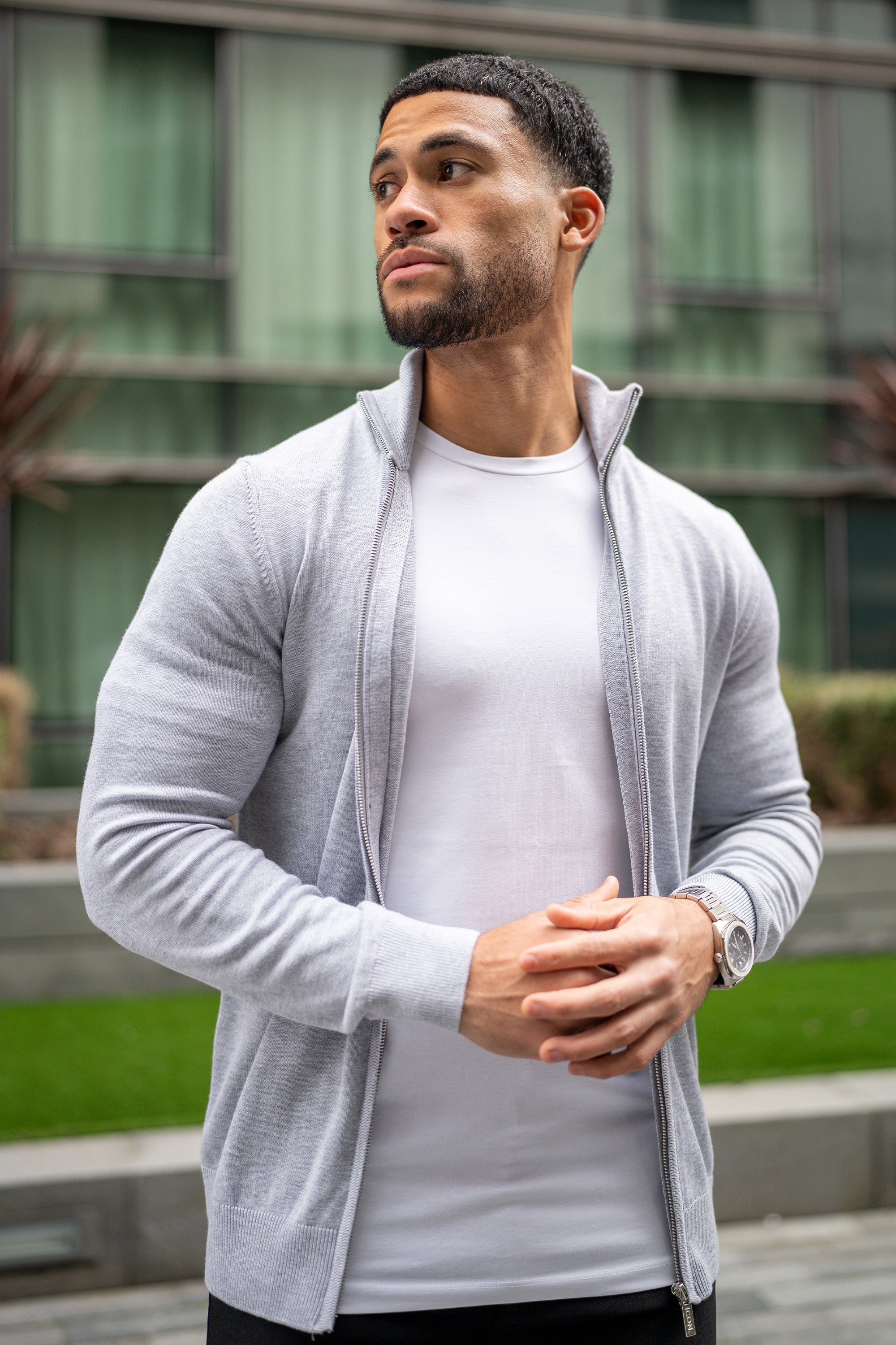 Positano Oryzonwear Men's Casual Jacket Grey