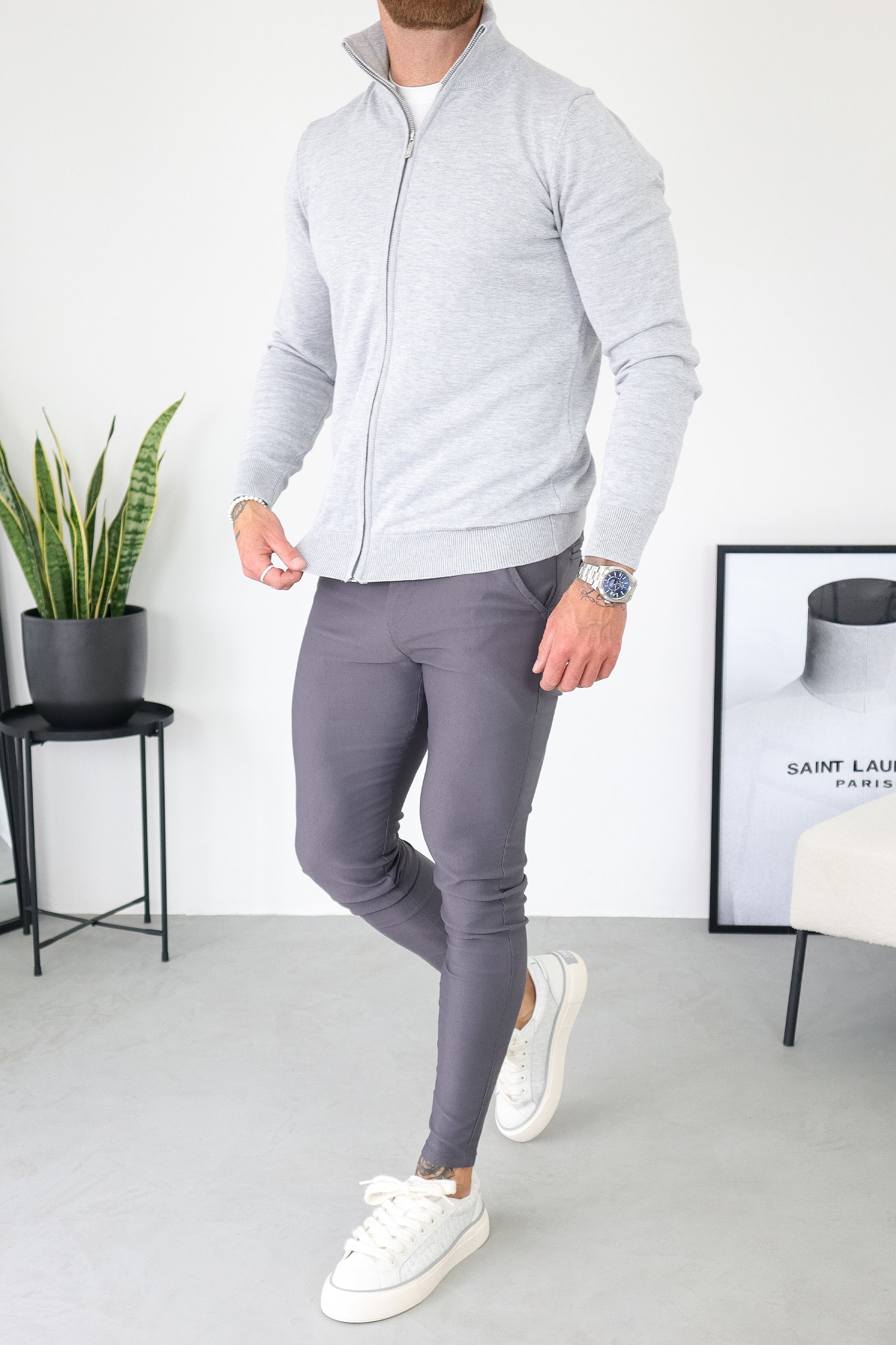 Positano Oryzonwear Men's Casual Jacket Grey