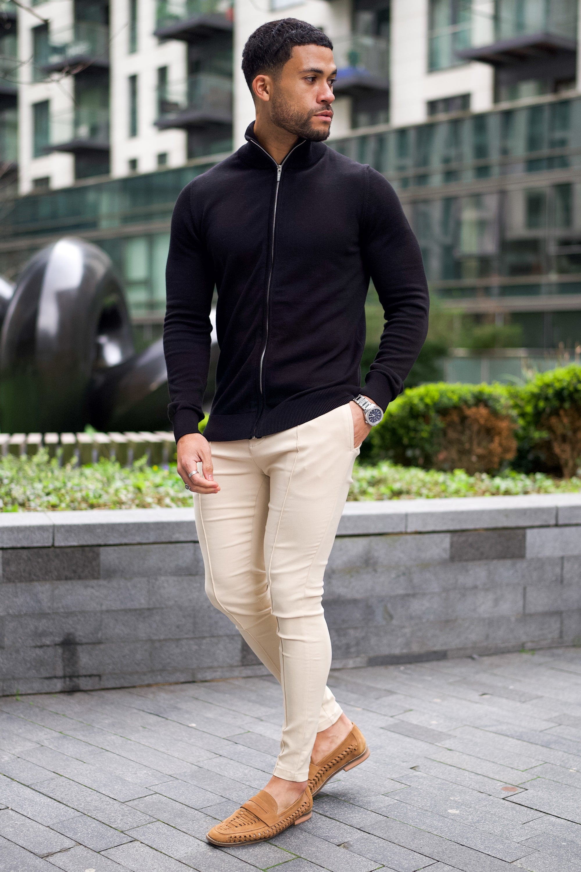 Positano Oryzonwear Men's Casual Jacket Black