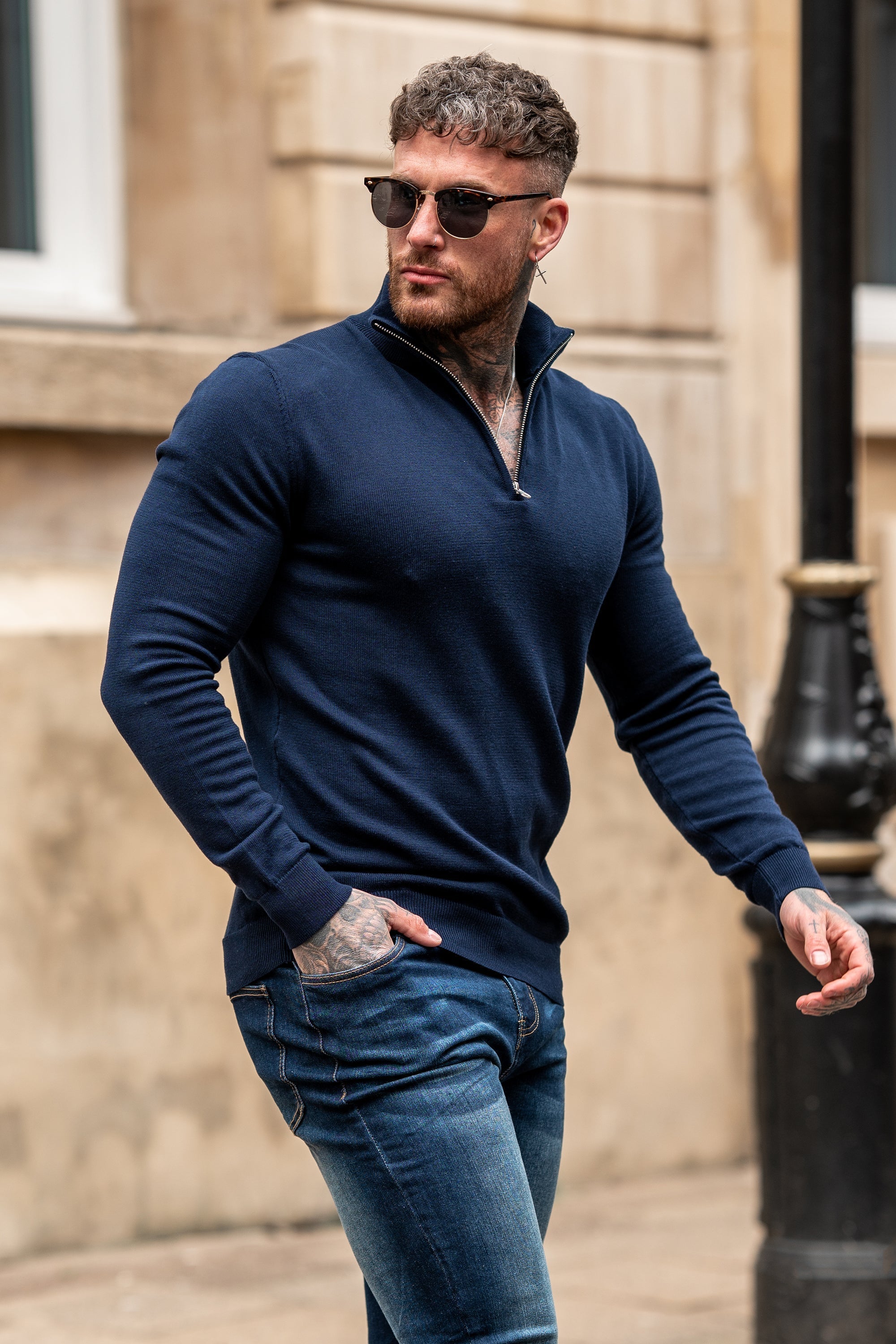 Oryzonwear High Neck Merino Knit Sweater