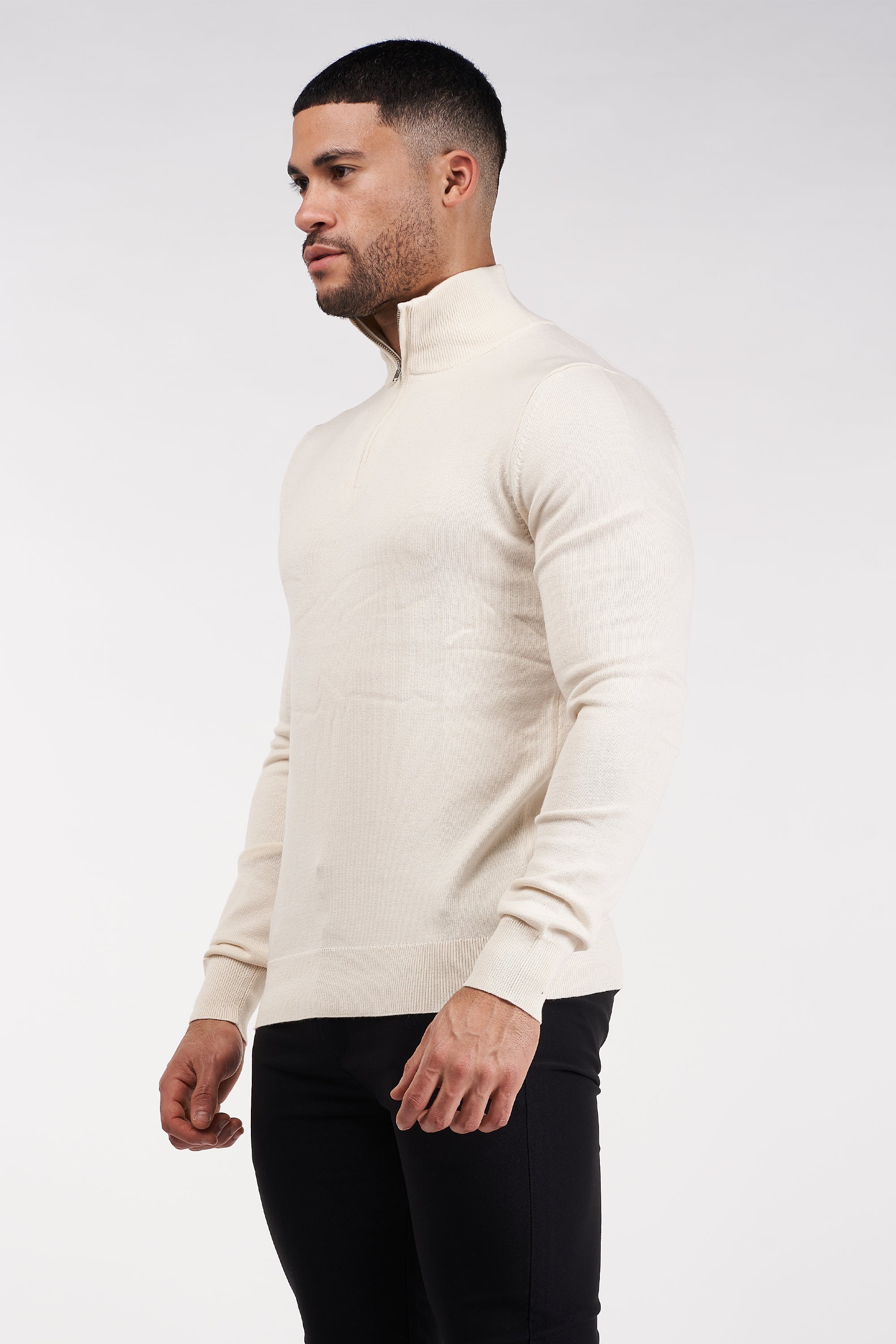 Oryzonwear High Neck Merino Knit Sweater