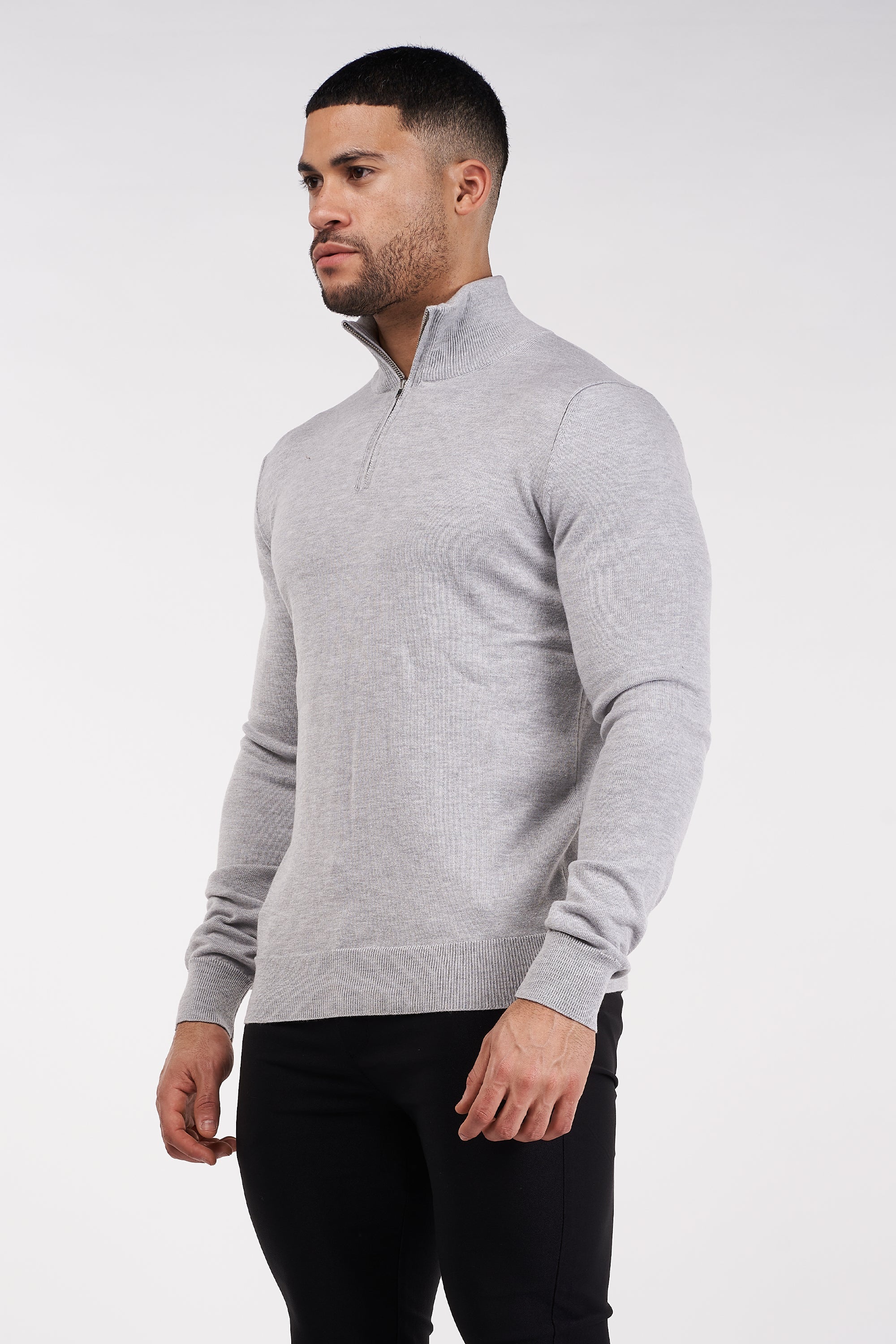 Oryzonwear High Neck Merino Knit Sweater