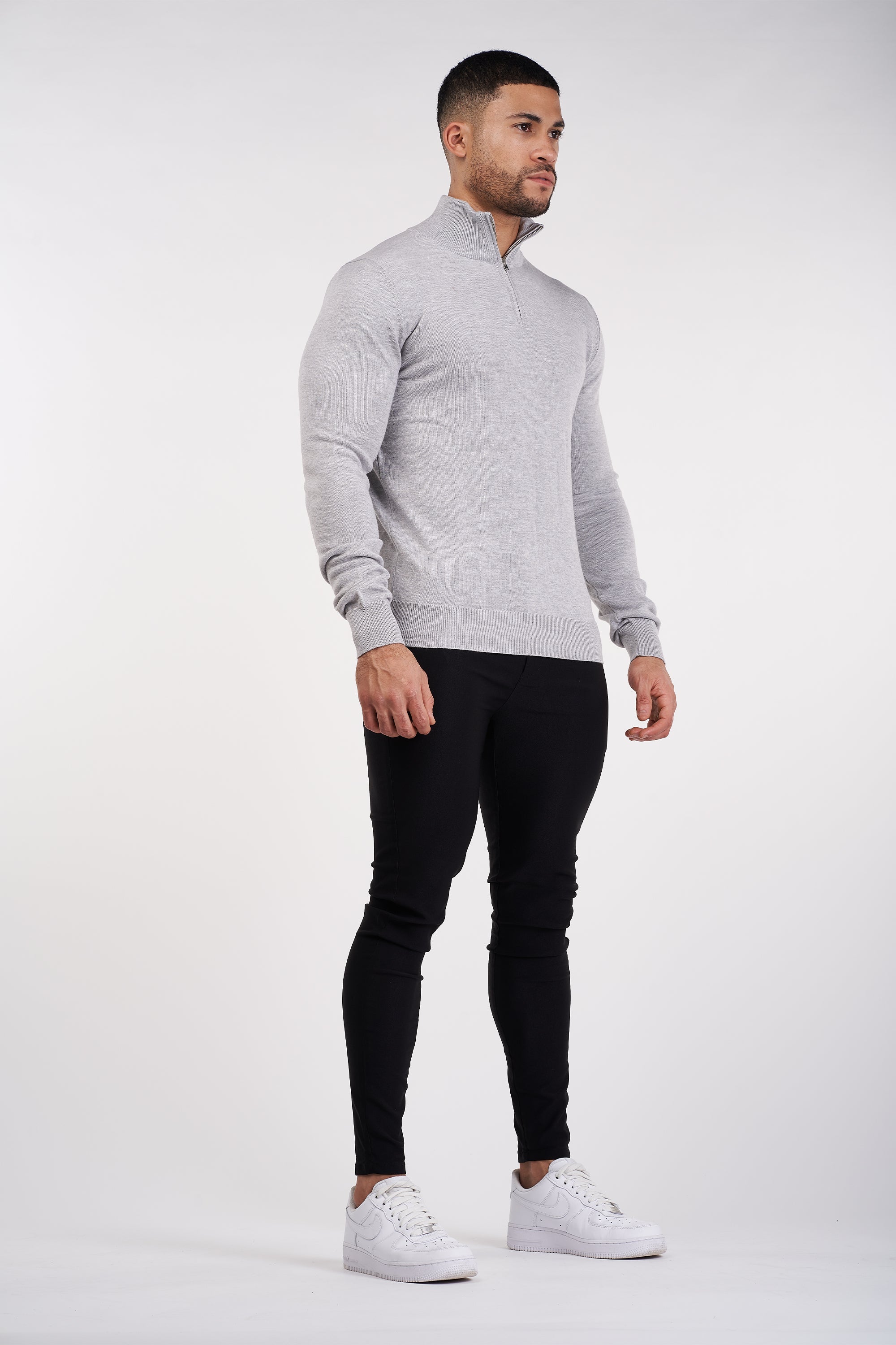 Oryzonwear High Neck Merino Knit Sweater